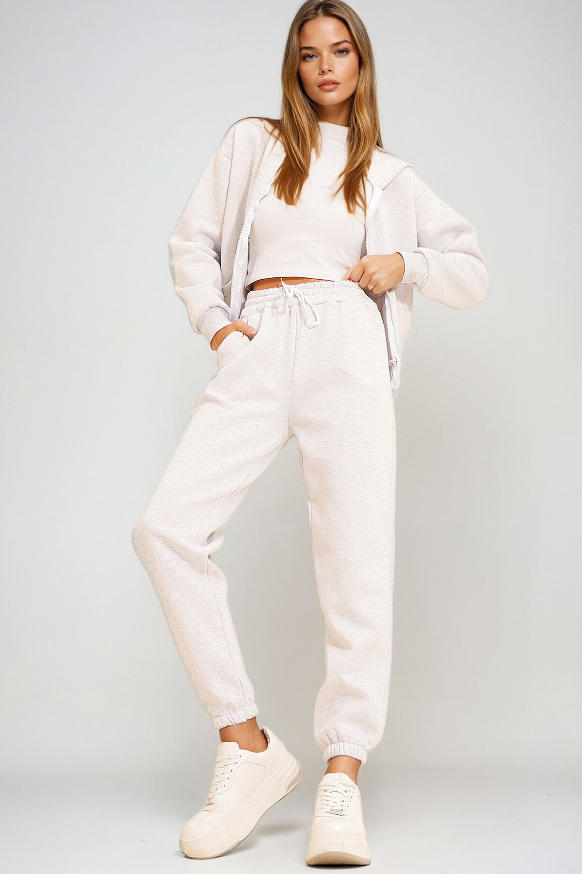 Grimelanj 3 İplik İçi Şardonlu Jogging Eşofman Altı