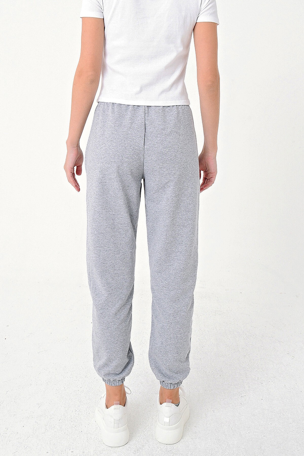 Grimelanj Paçası Lastikli İki İplik Eşofman Altı