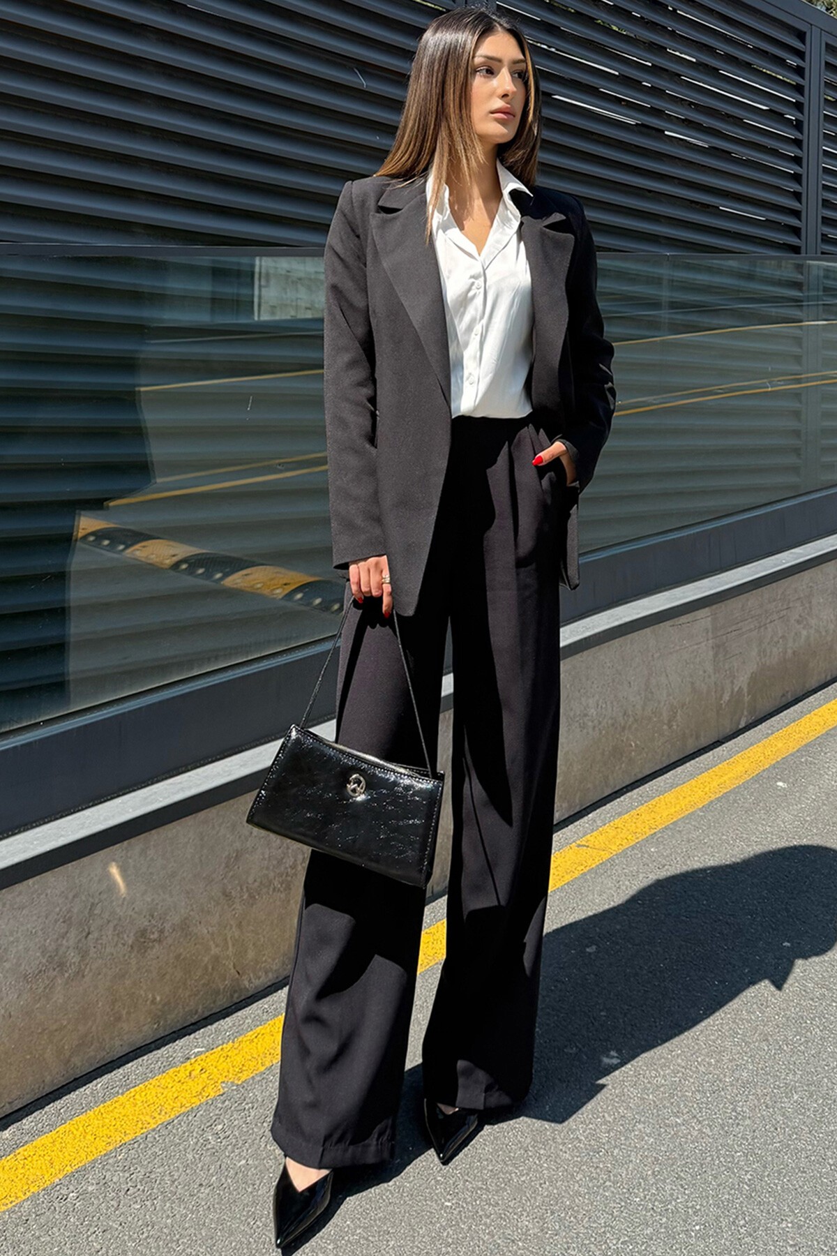 Mix Ceket Pantolon Gömlek Ve Çanta - Feel The Vibe V00034