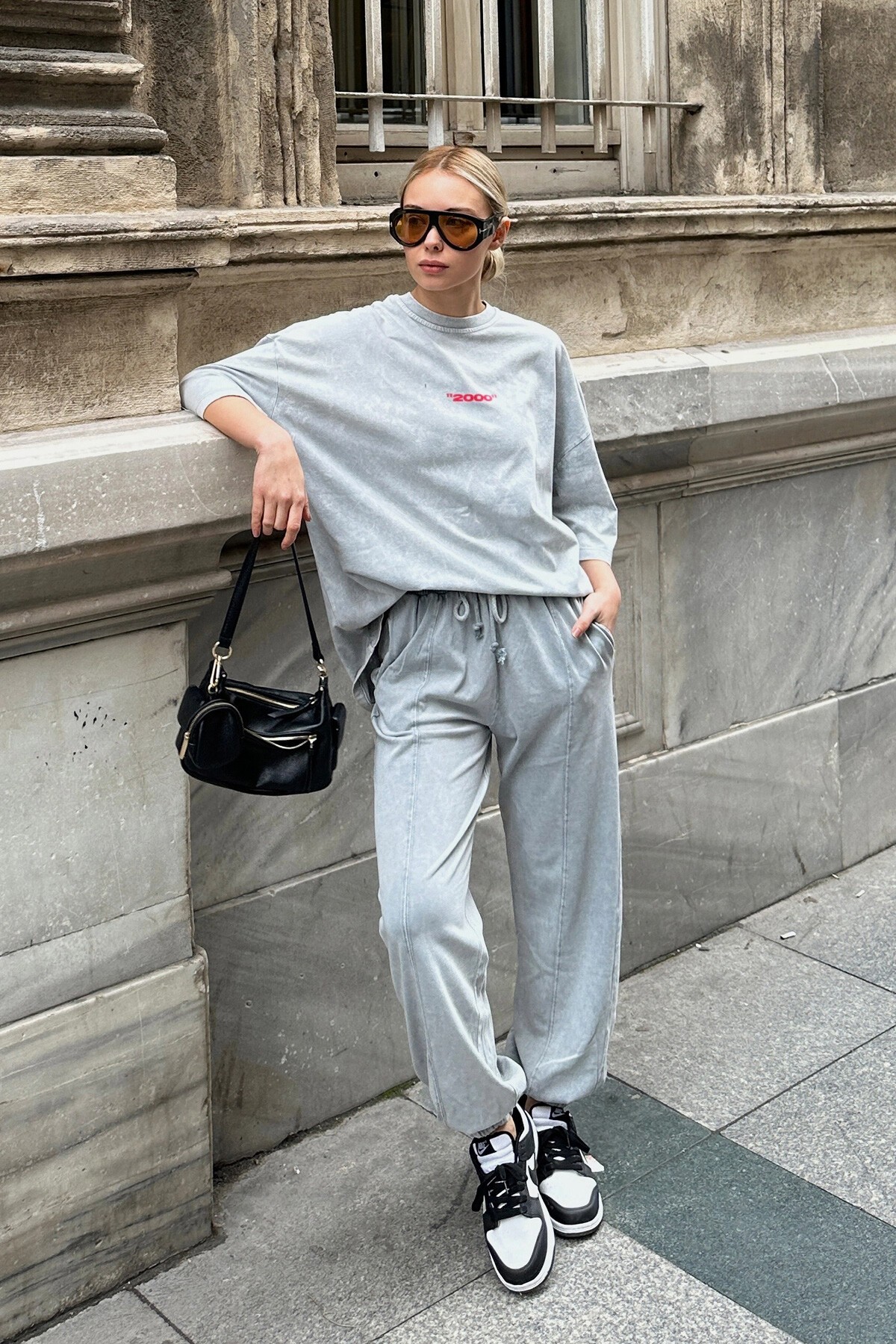 Taş Yıkamalı Dijital Baskılı Oversize Unisex T Shirt