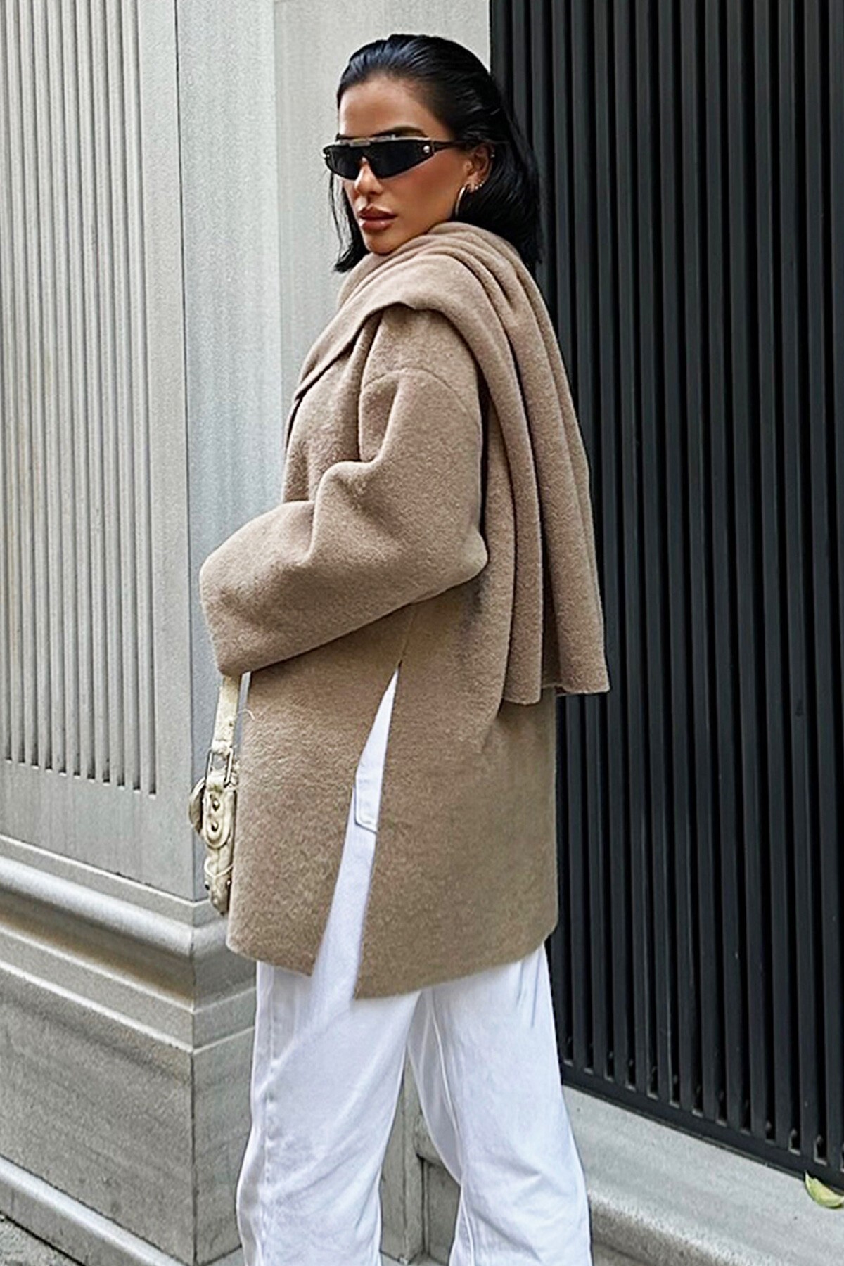 Taş Yün Karışımlı Ceket