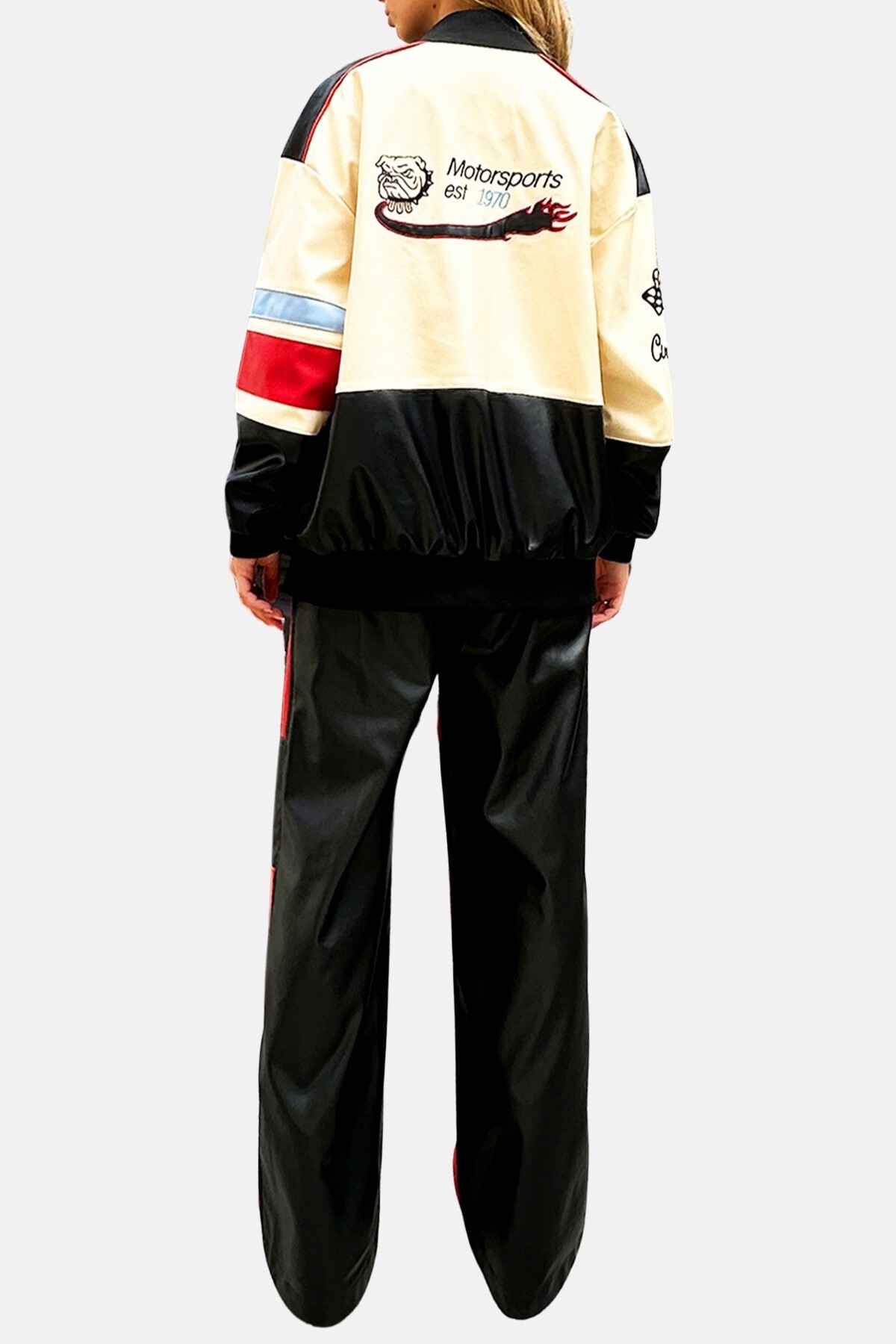 Bej Çift Cepli Çıtçıt Kapamalı Oversize Tasarım Ceket