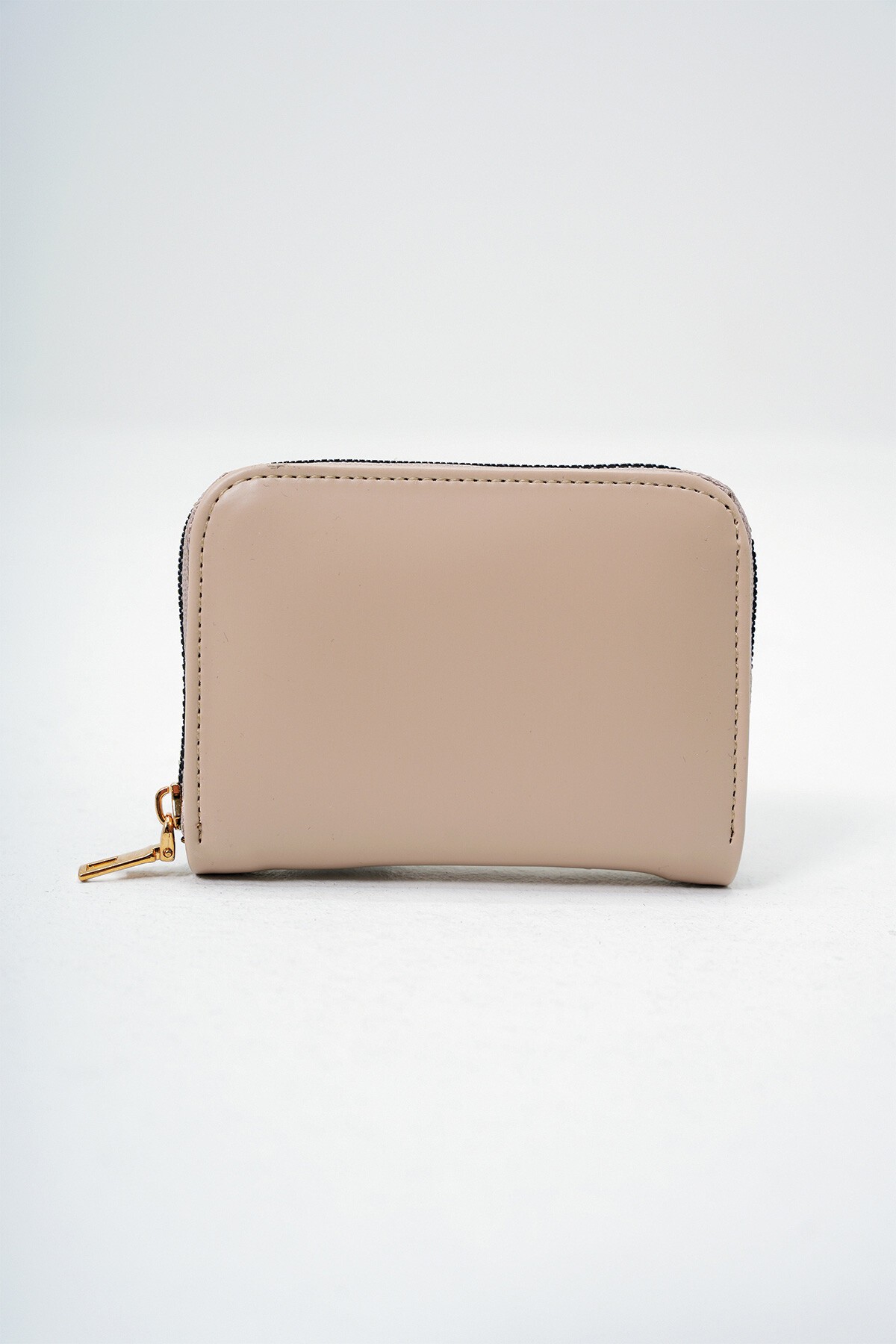 Bej Suni Deri Mini Kartlık