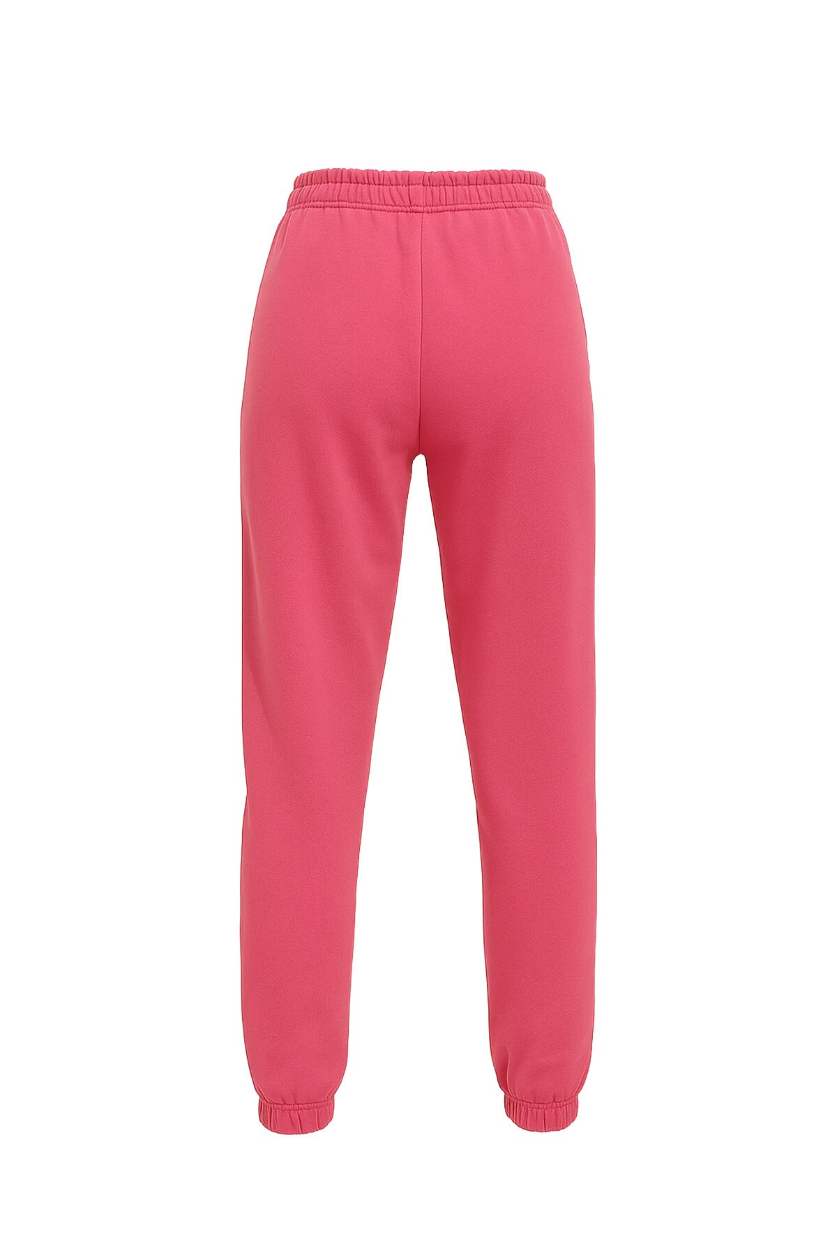 Fuşya Beli Ve Paçası Lastikli Basic Eşofman Altı