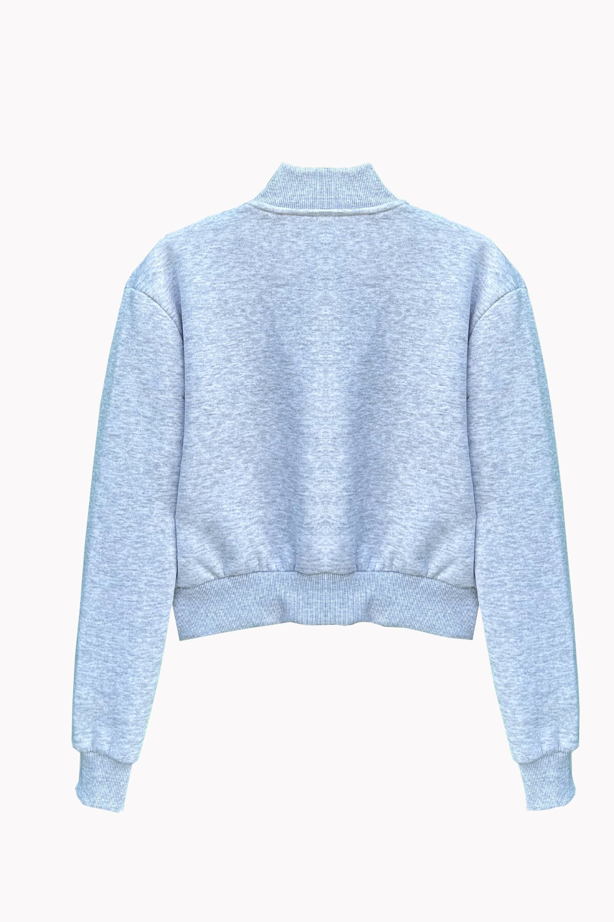 Grimelanj Çıt Çıt Kapamalı Çift Cepli İçi Şardonlu Crop Ceket