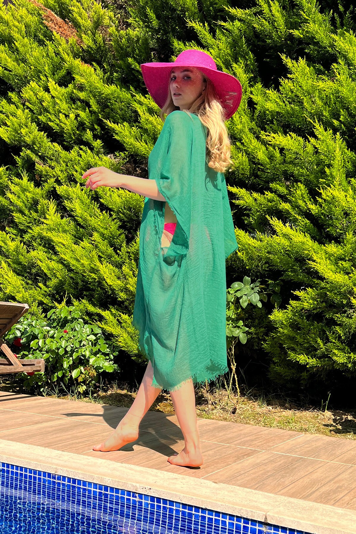 Yeşil Bağlamalı Pareo