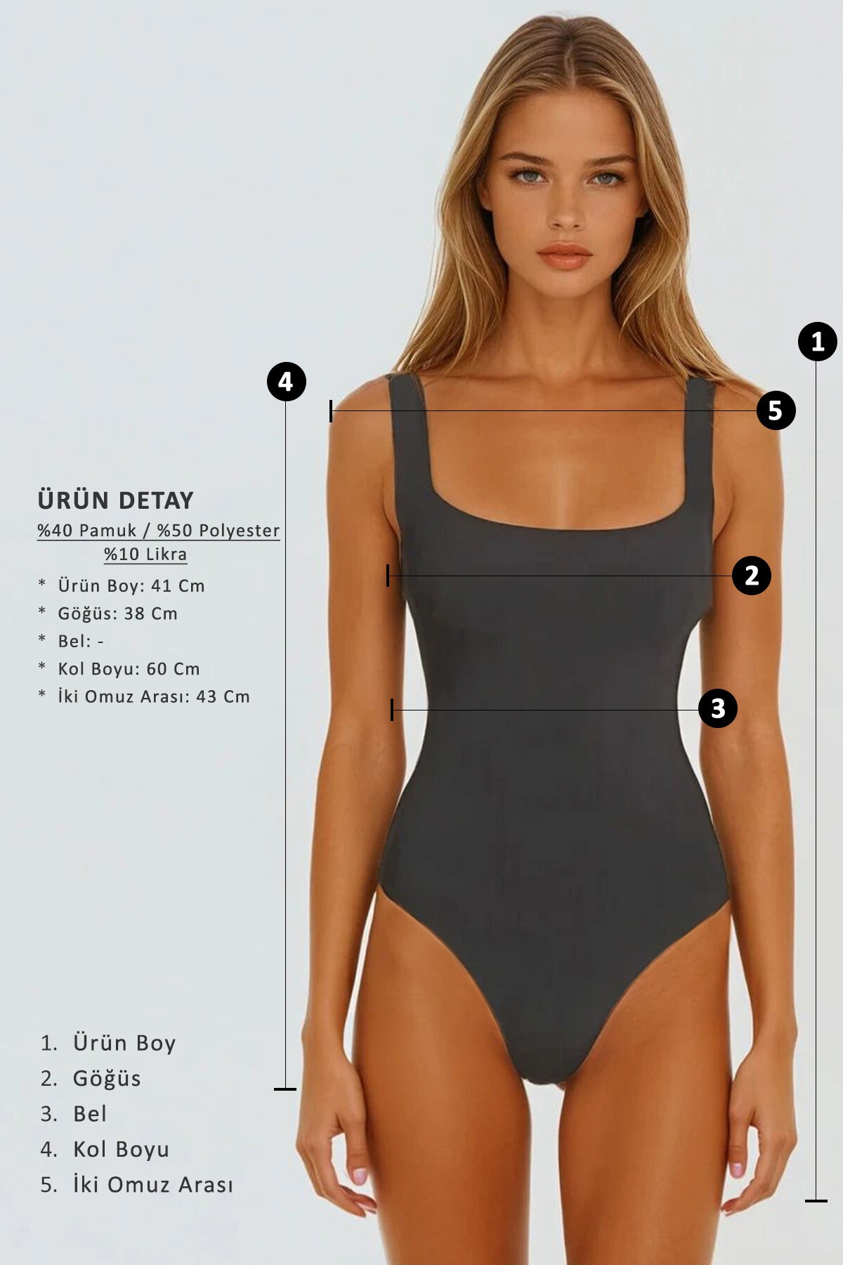 Yeşil V  Yaka Önü Ve Beli Büzgülü Sandy Crop Bluz