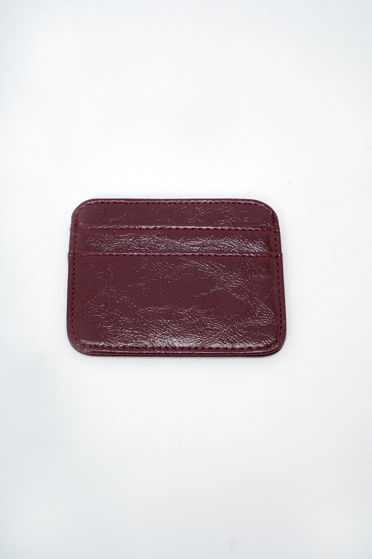 Bordo Suni Deri Mini Kartlık