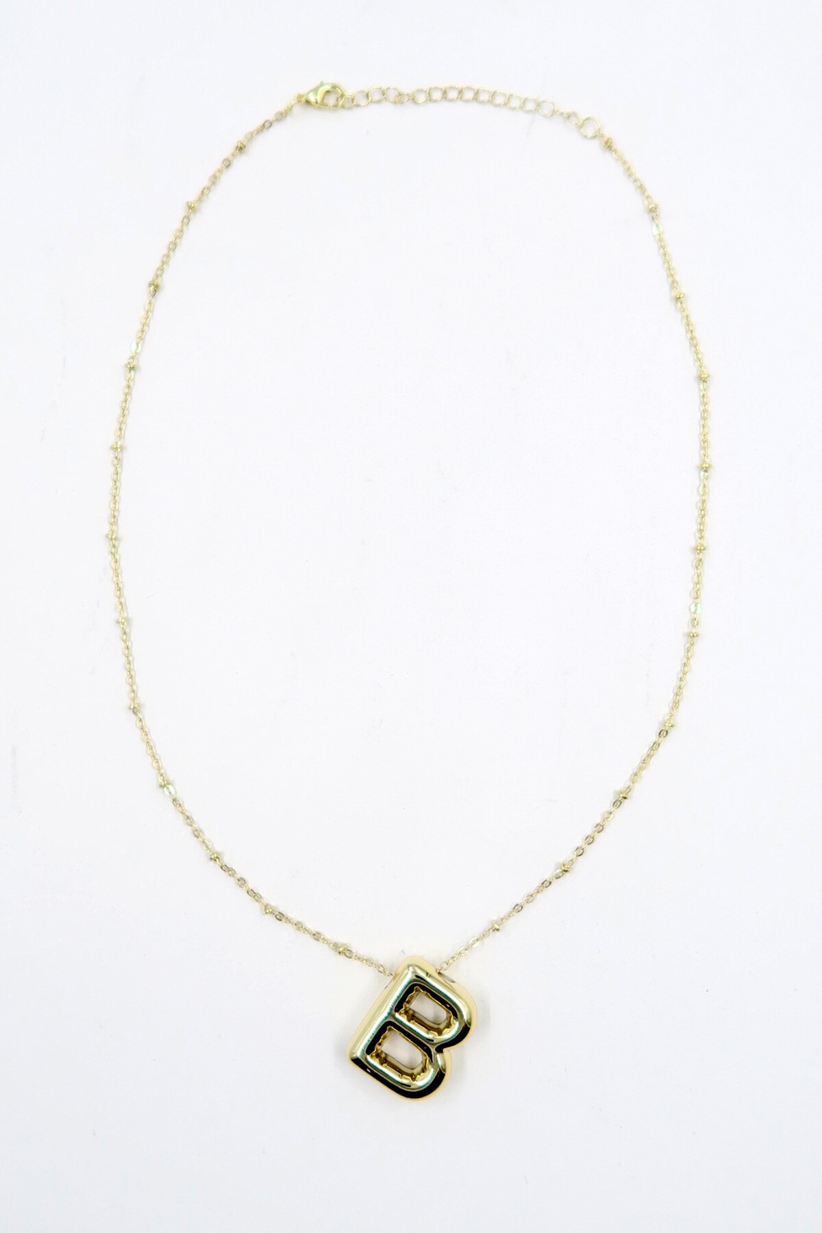 Gold 3 Boyutlu B Harfi Gold Kolye