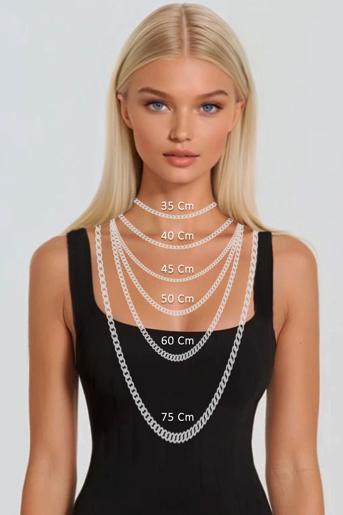 Gold 3Lü Charm Kolye Seti