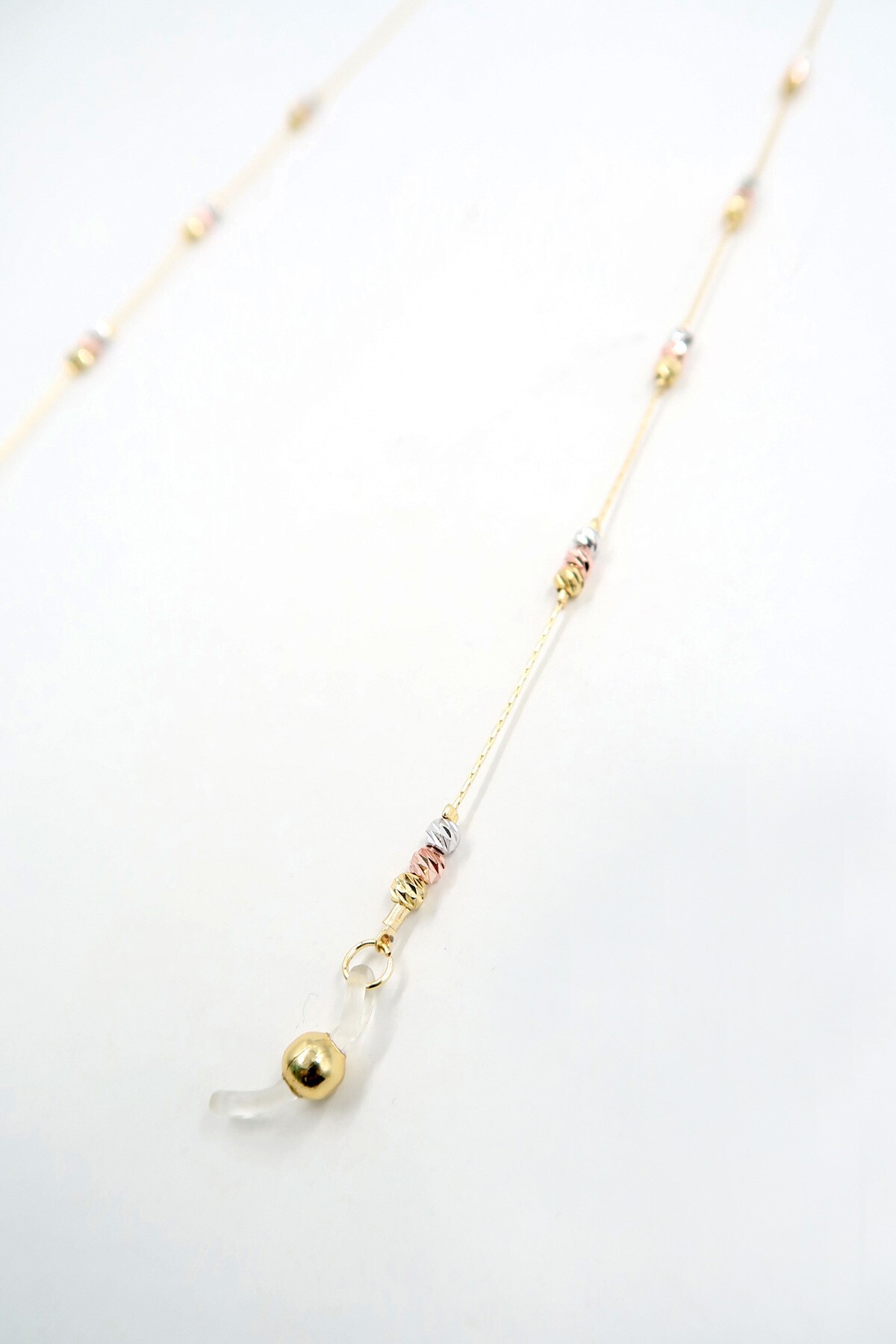 Gold Gold Biyeli Boncuklu Gözlük Zinciri