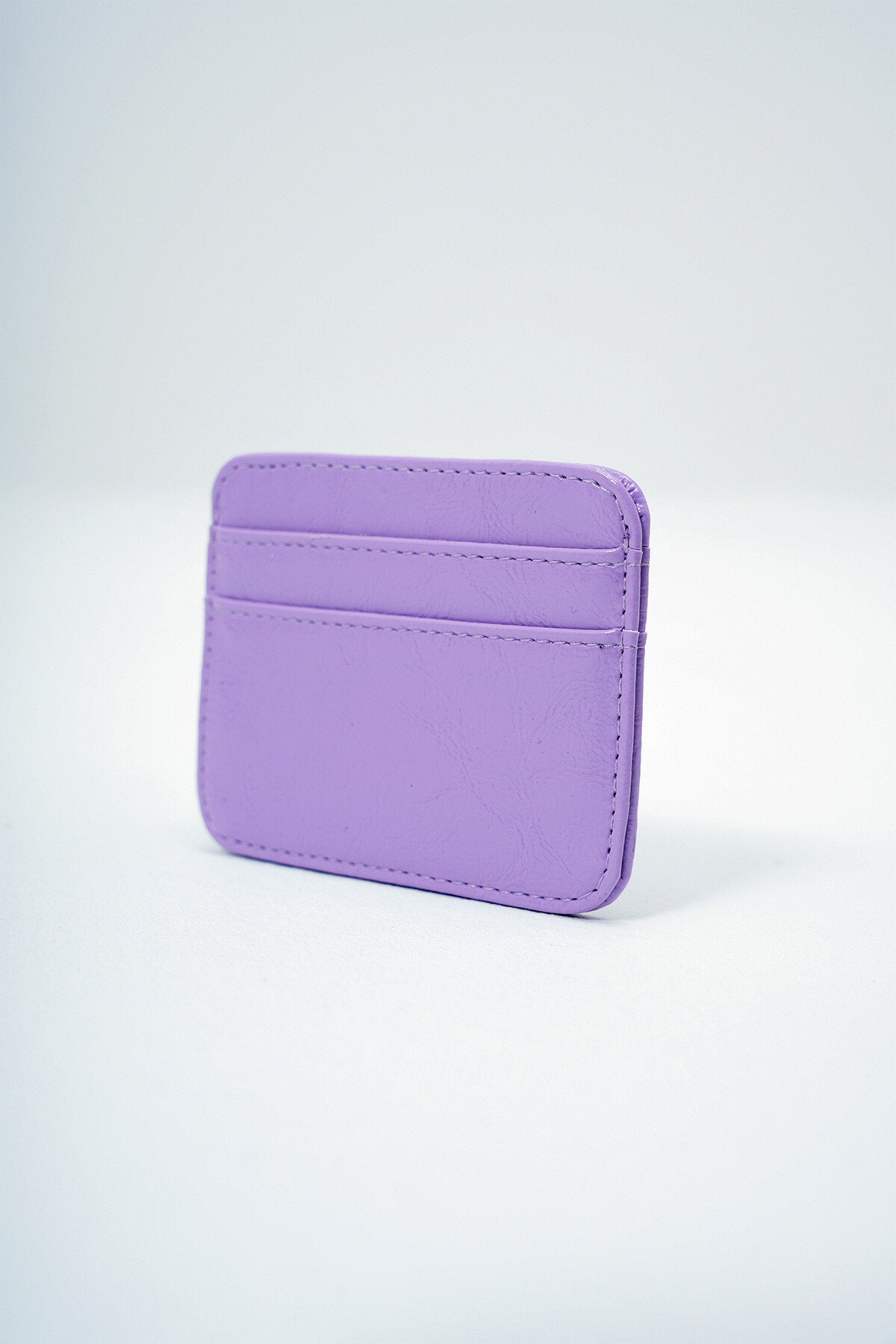 Lila Suni Deri Mini Kartlık