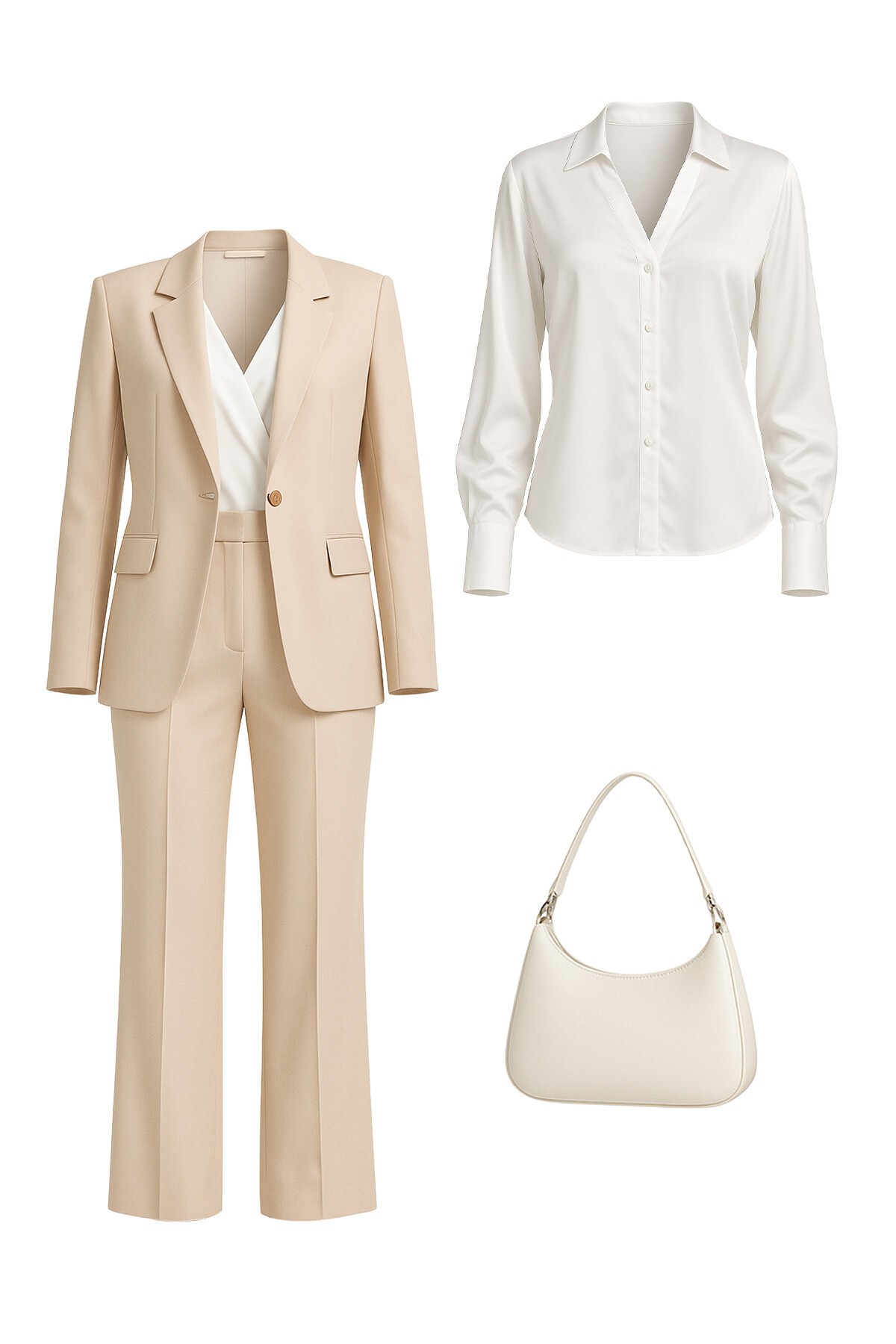 Mix Ceket Pantolon Gömlek Ve Çanta - Feel The Vibe V00035