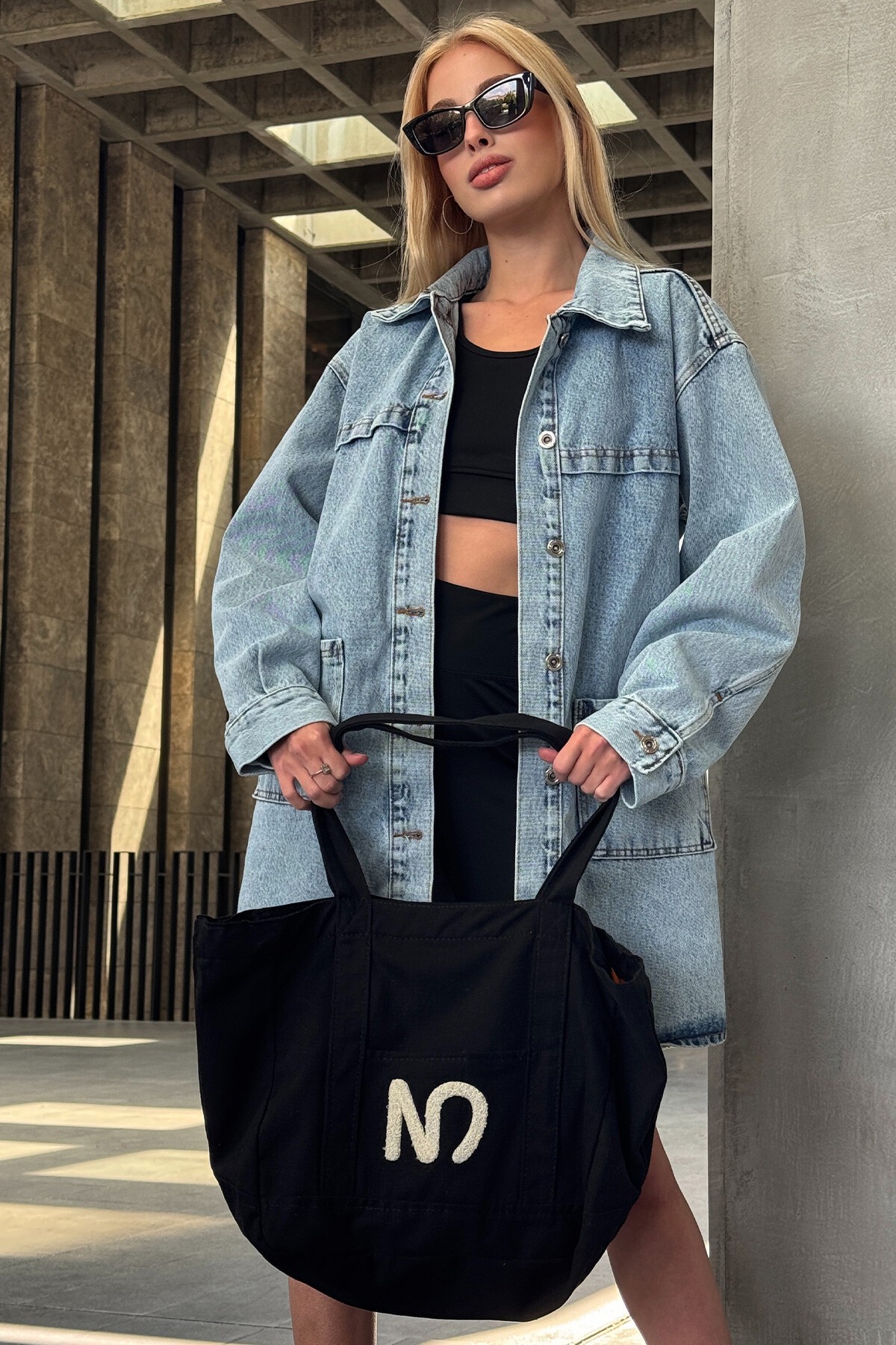 Mix Ceket Tayt Gözlük Çanta Ve Bluz - Stay Fit V00027