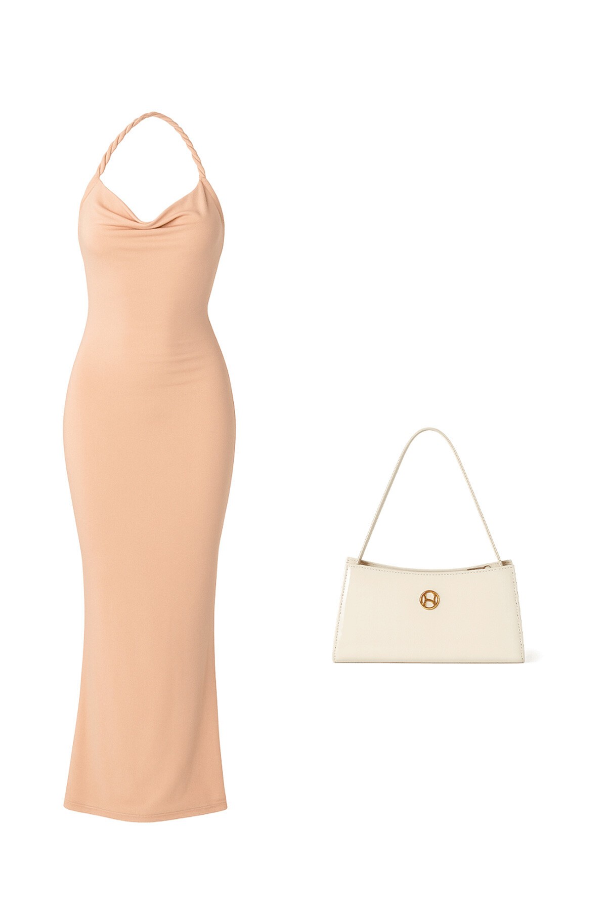 Mix Elbise Ve Çanta - Magic Touch V00041