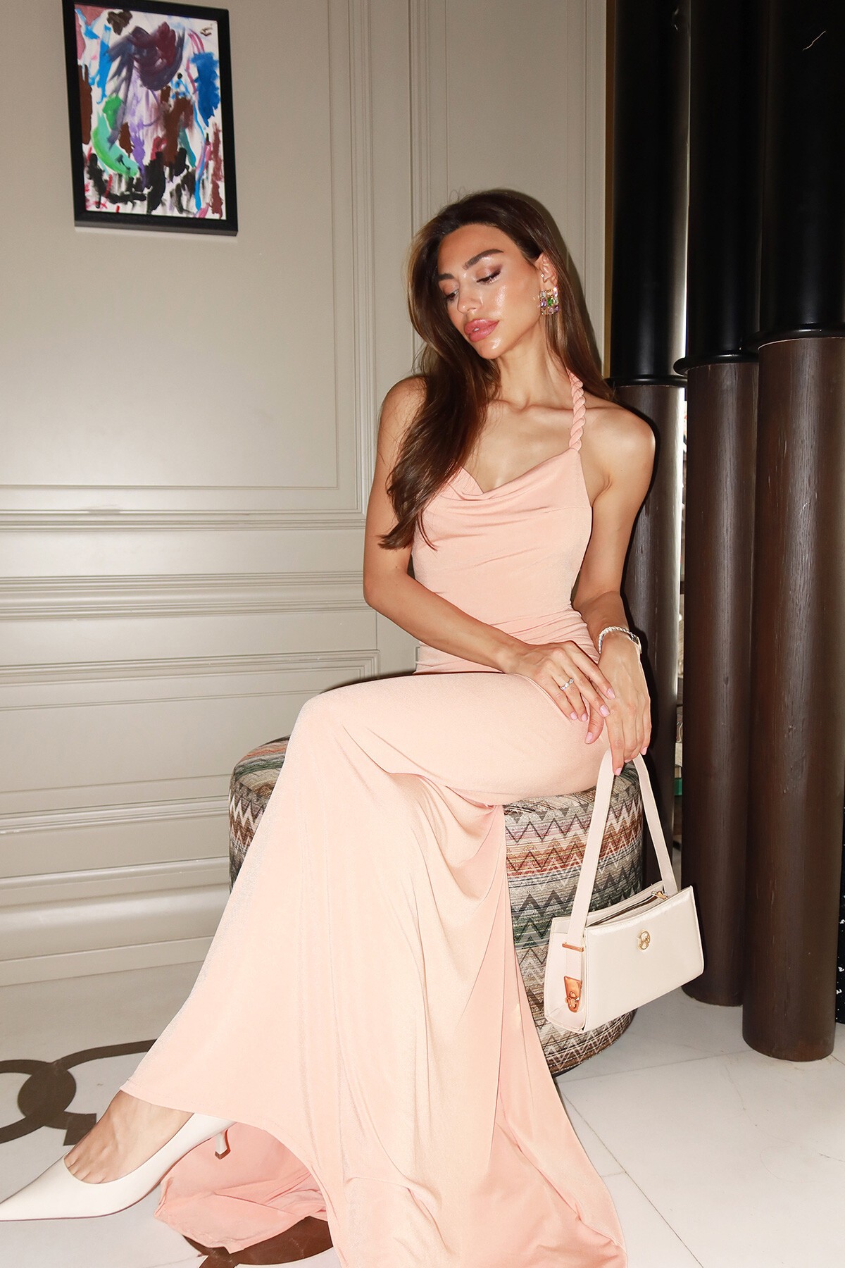 Mix Elbise Ve Çanta - Magic Touch V00041