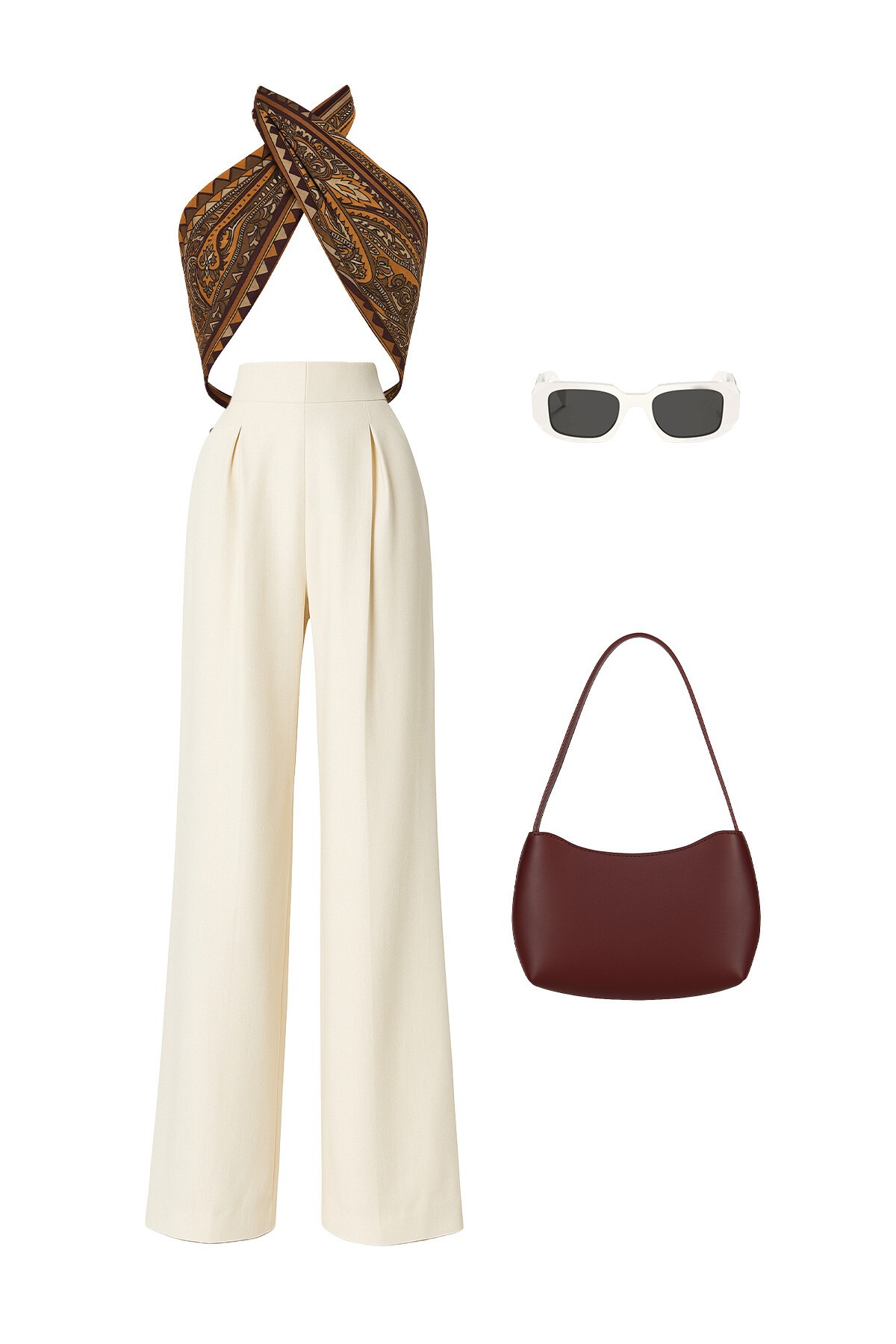 Mix Pantolon Büstiyer Çanta Ve Gözlük - Boho WhisperS V00050