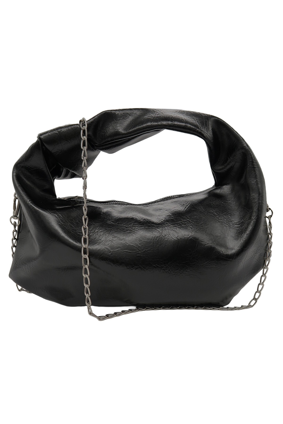 Siyah Suni Deri El Çantası