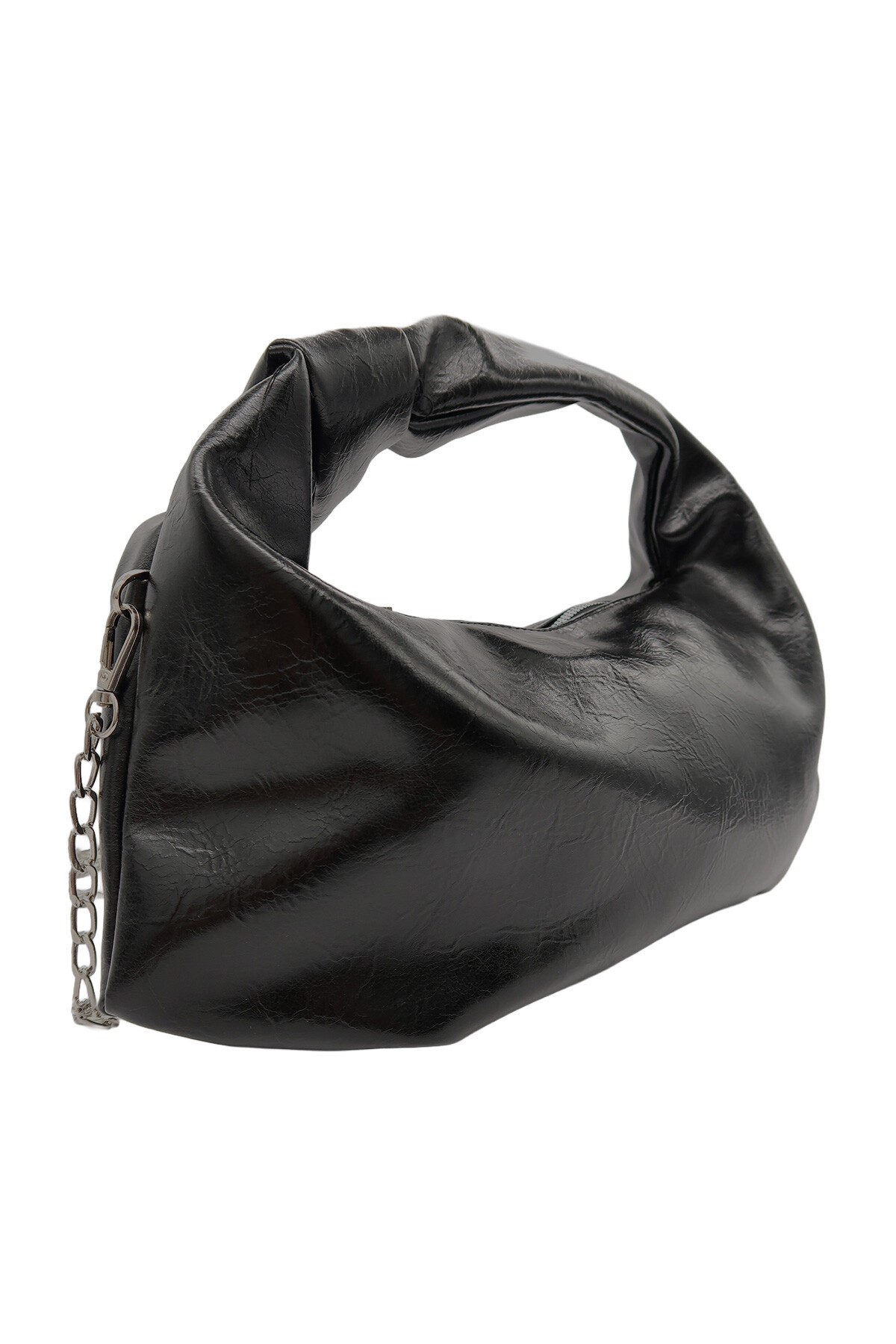 Siyah Suni Deri El Çantası