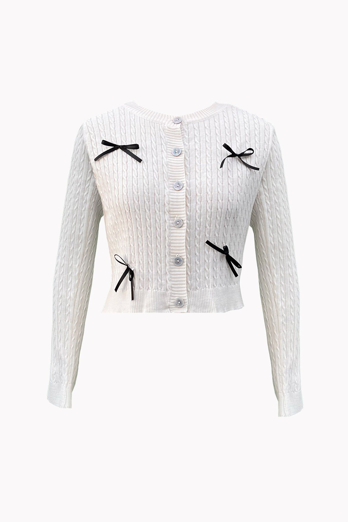 Vanilya Kurdela Detay Triko Hırka