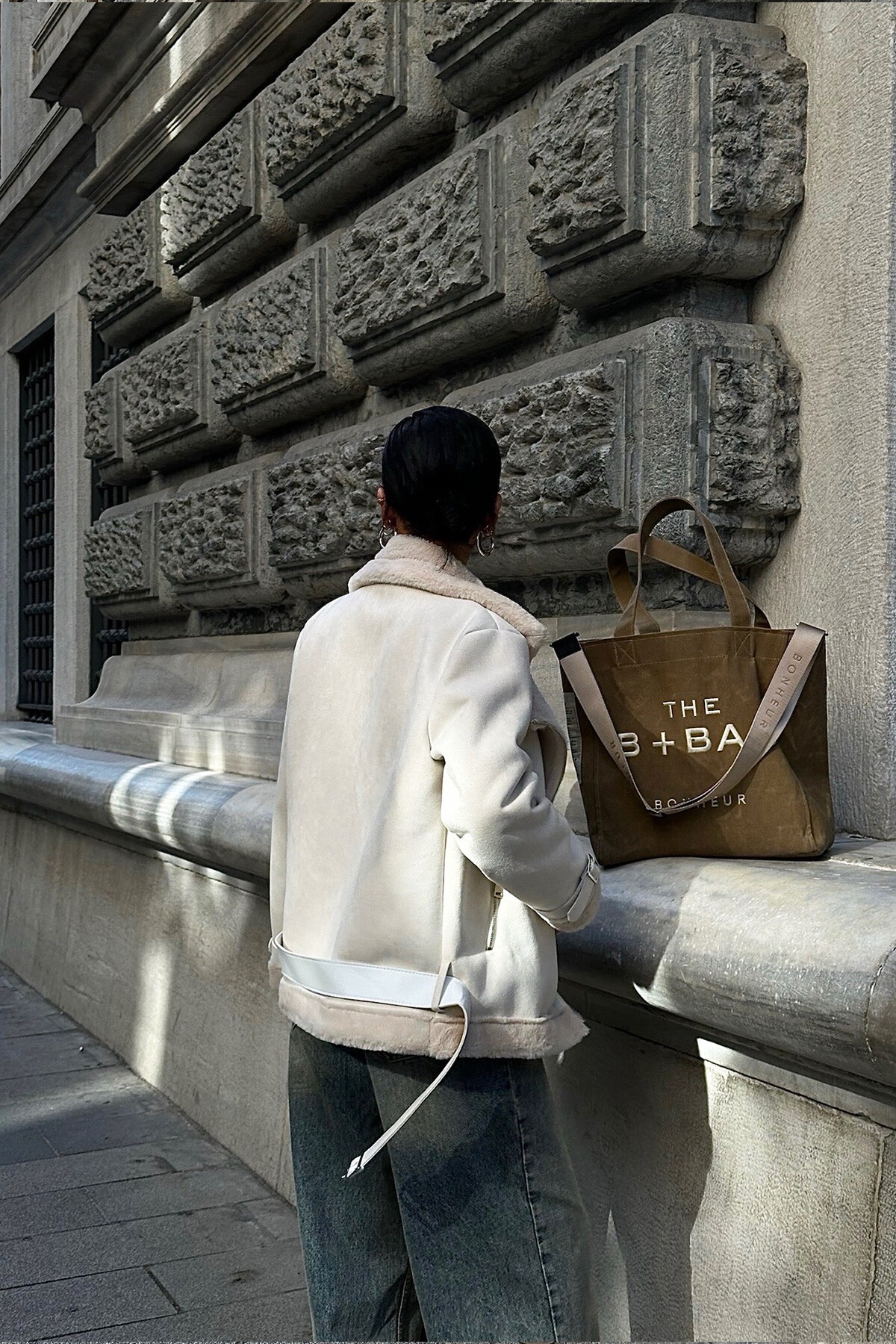 Vanilya Lamineli Süet Ceket