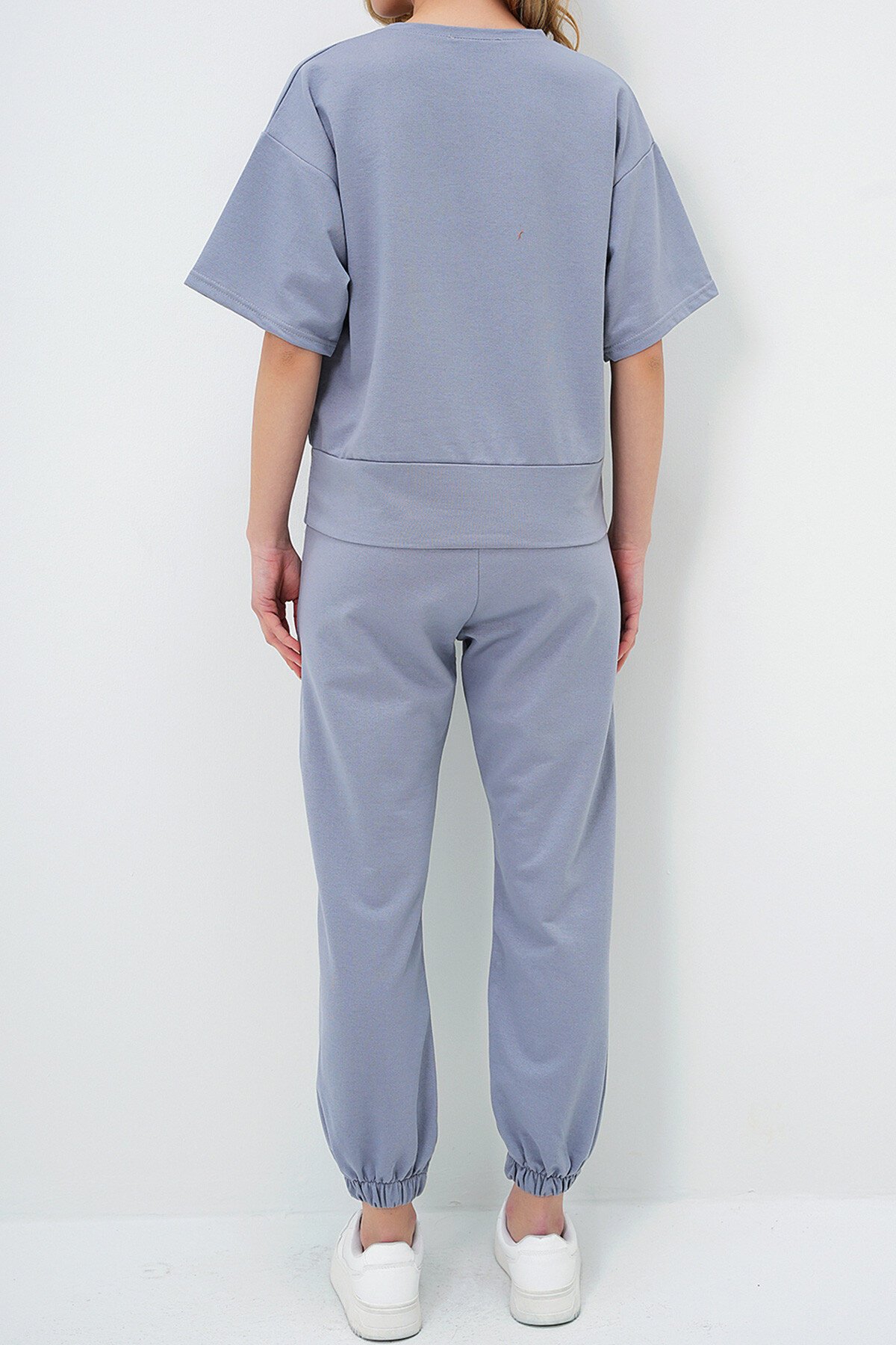 Antrasit W Baskılı Eşofman Takımı