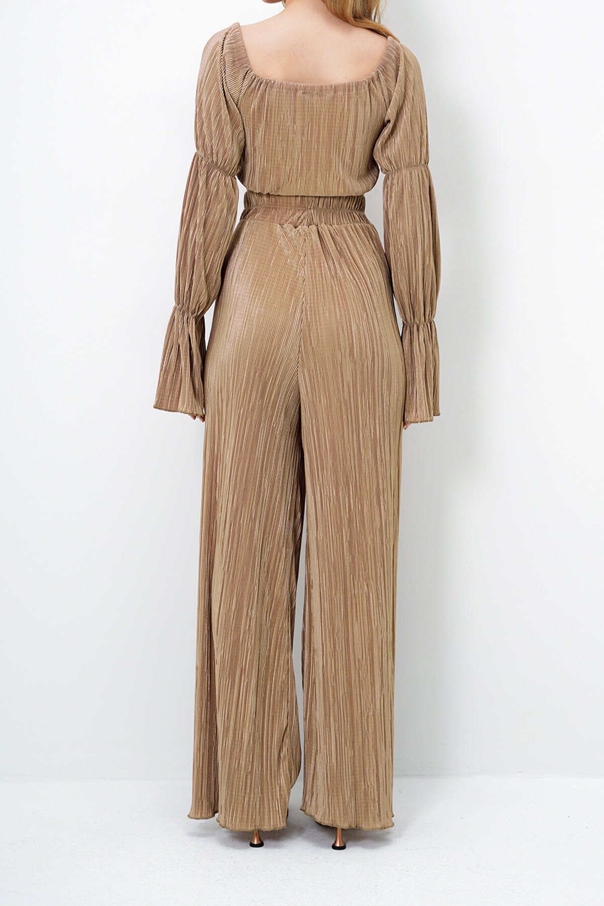 Bej Kırinkıl Büstiyer Ve Pantolon Takım