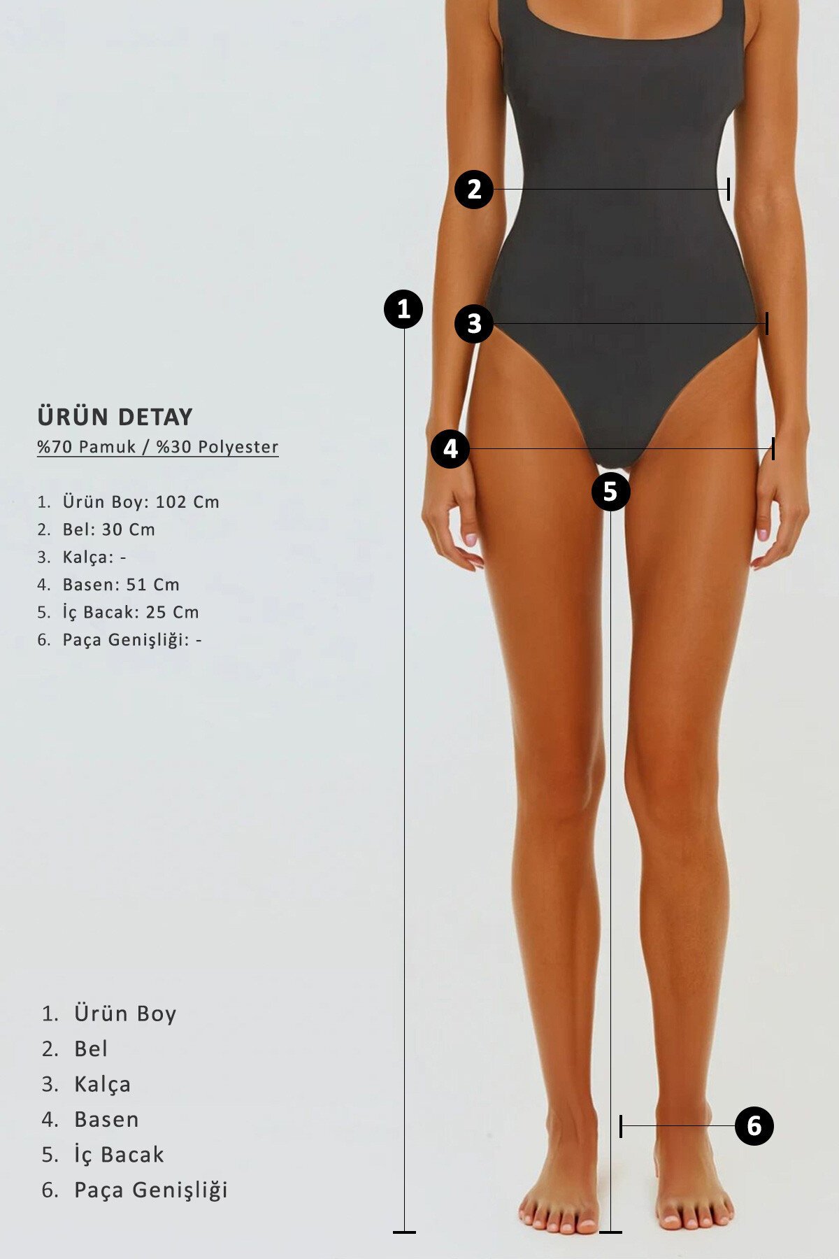 Gri Beli Lastikli Rahat Kesim Aerobin Pantolon