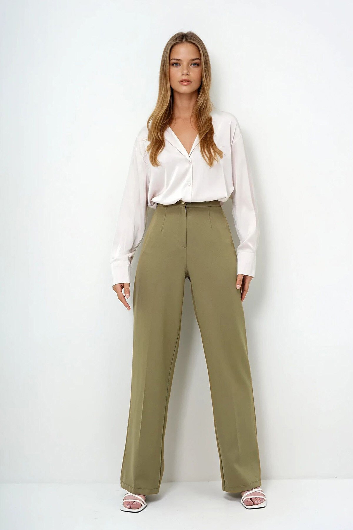 Haki Cepsiz Palazzo Pantolon