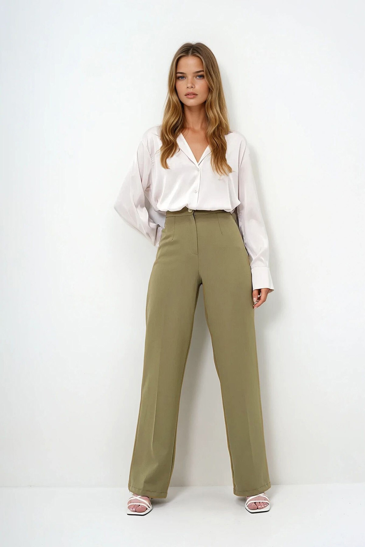 Haki Cepsiz Palazzo Pantolon