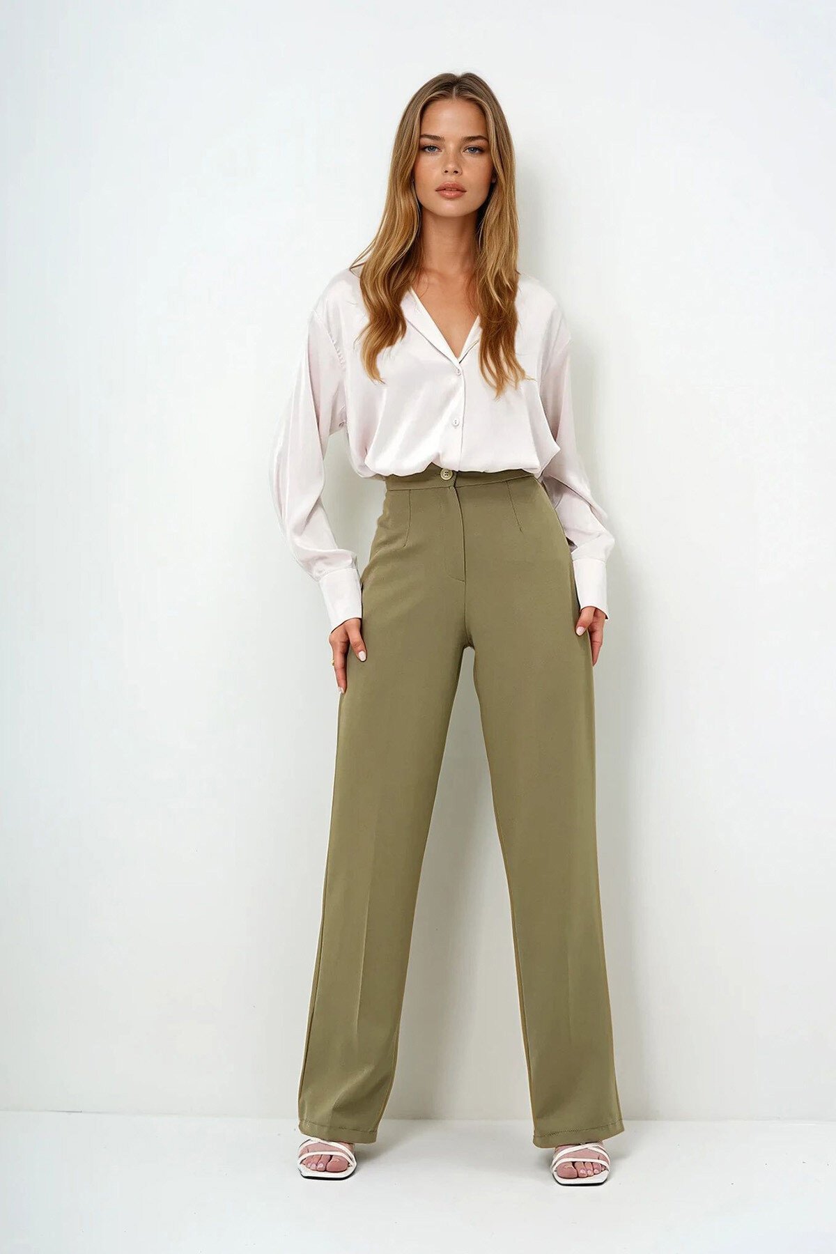 Haki Cepsiz Palazzo Pantolon