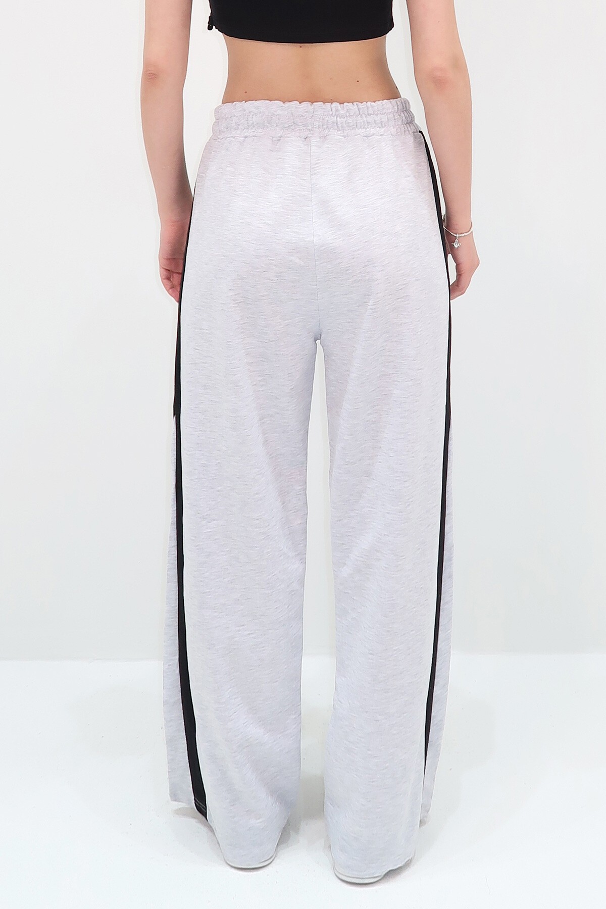 Karmelanj Yanı Şeritli Palazzo Eşofman Altı