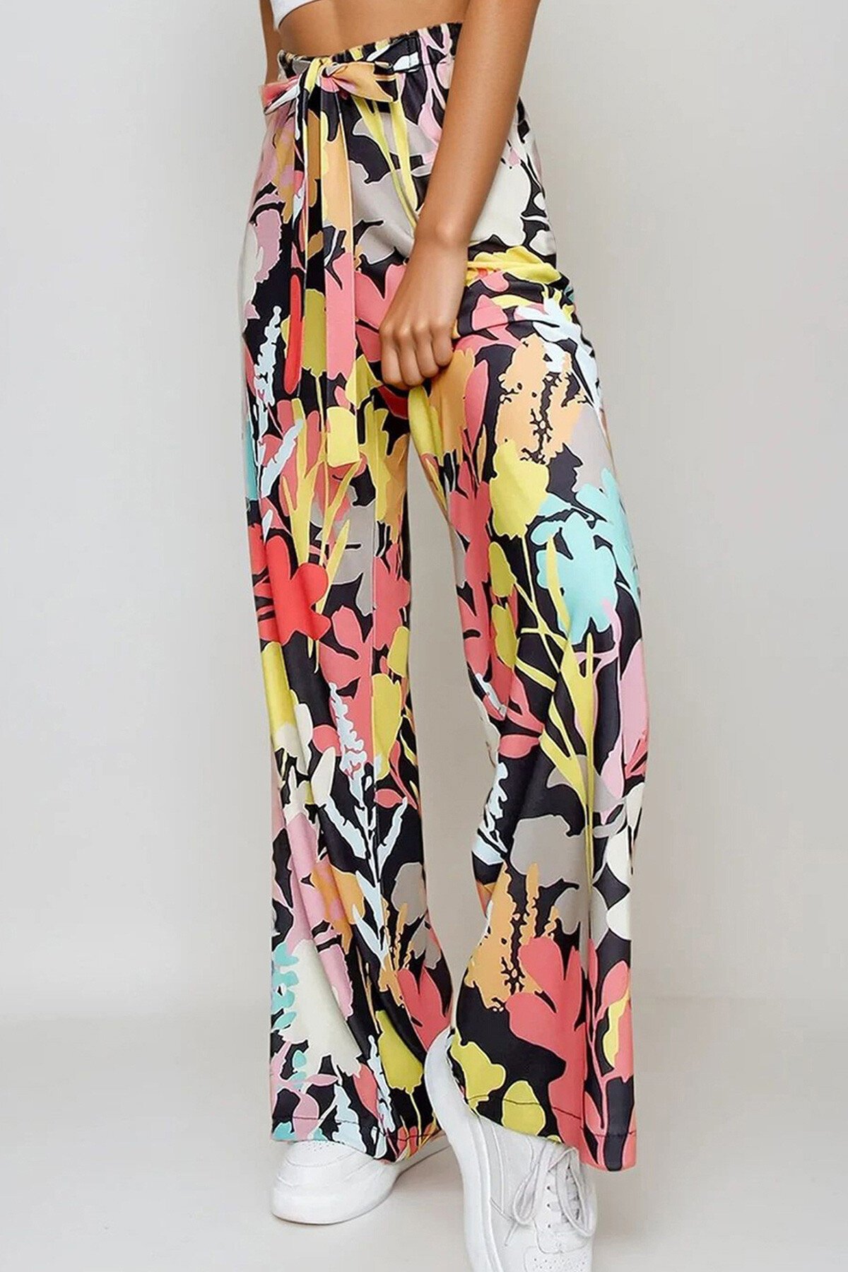 Multi Desenli Rahat Kesim Pantolon