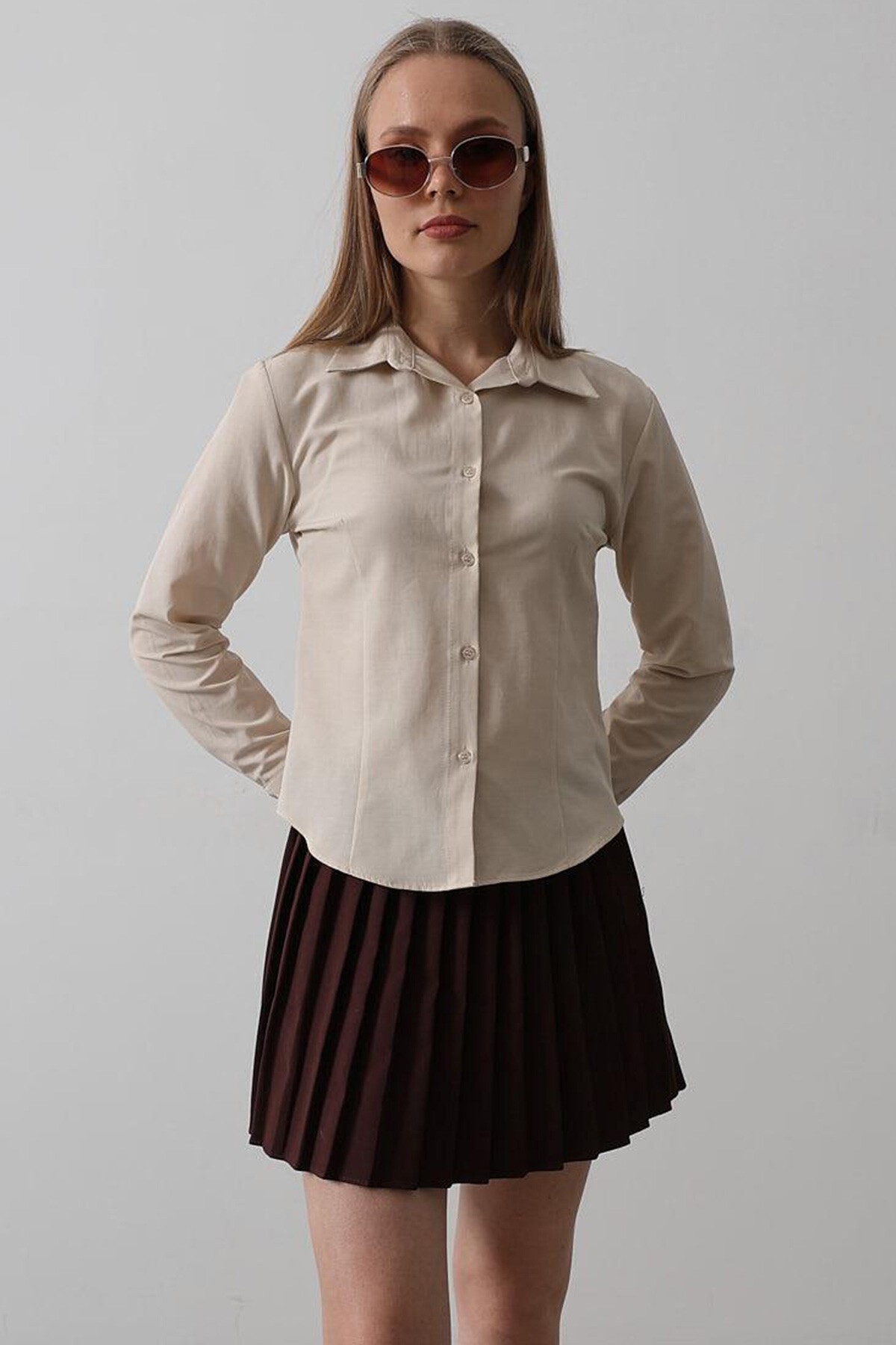 Taş Slim Fit Uzun Kol Basic Gömlek