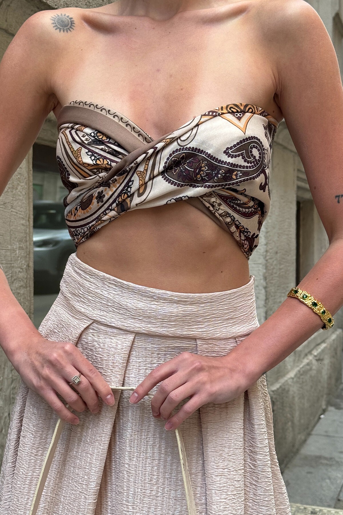 Mix Etek Büstiyer Çanta Ve Gözlük - Boho WhisperS V00049