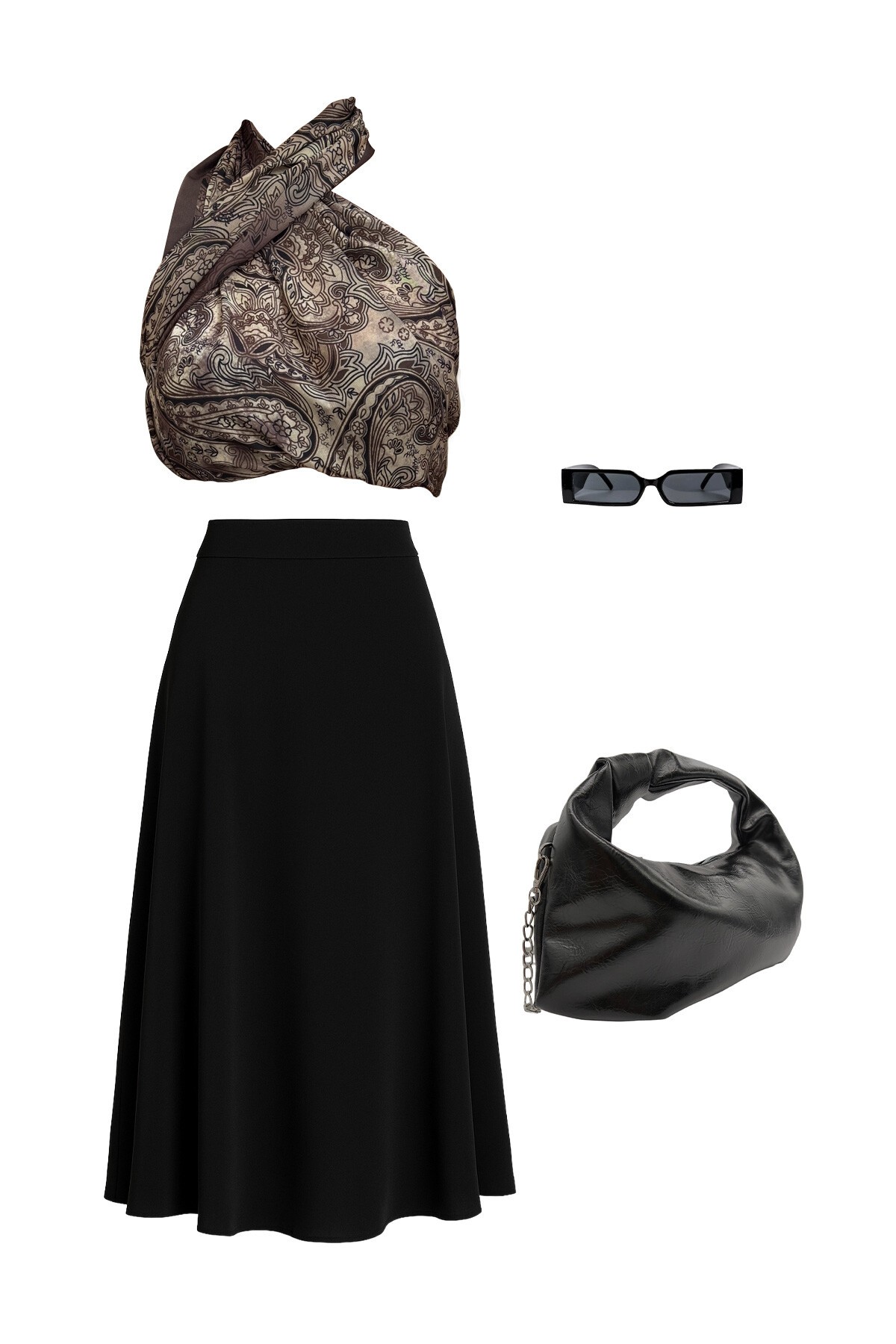 Mix Etek Büstiyer Çanta Ve Gözlük - Boho WhisperS V00053