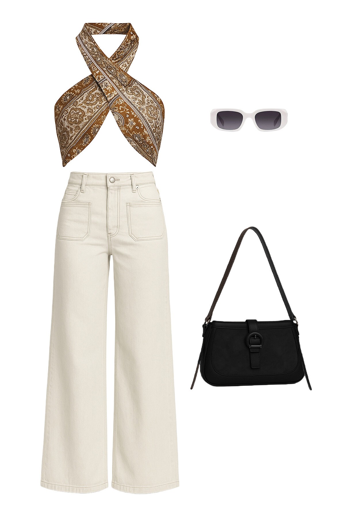 Mix Jean Fular Çanta Ve Gözlük - Feel The Vibe V00009