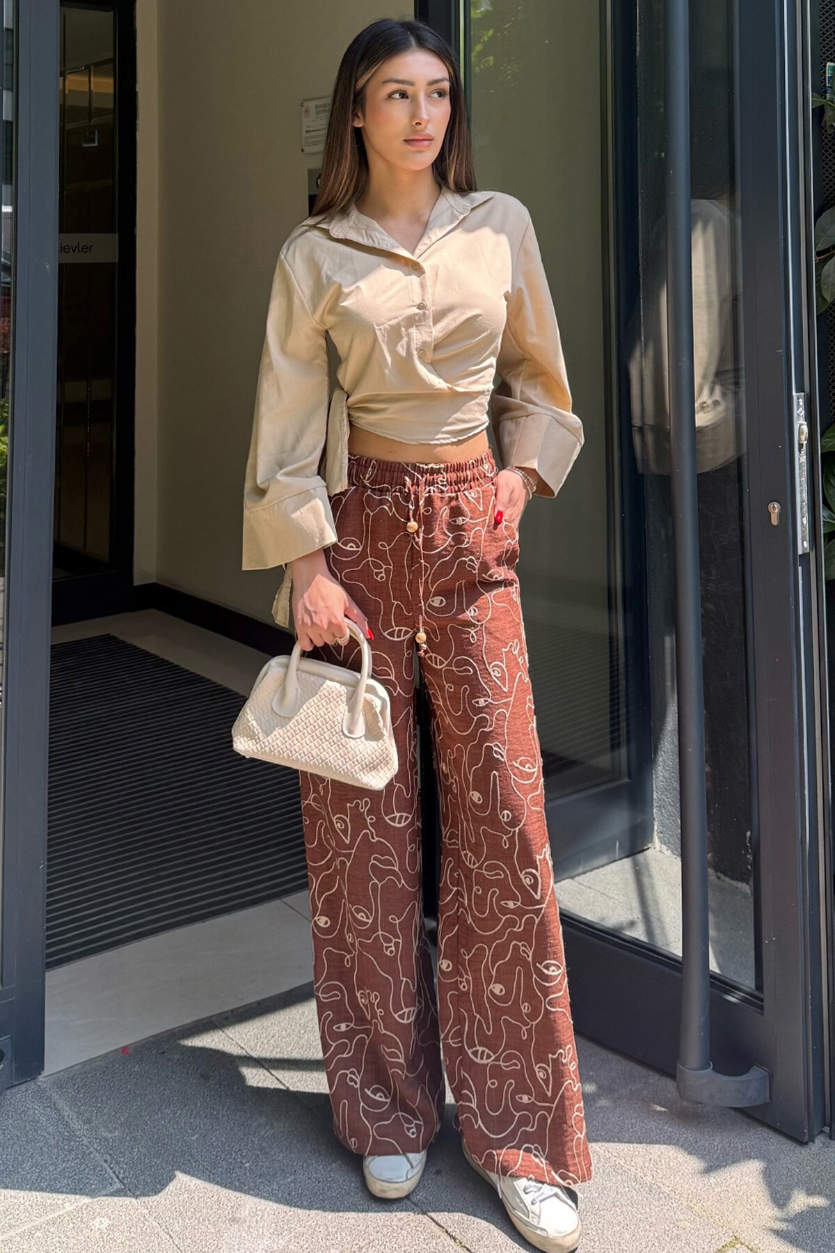 Mix Pantolon Bluz Ve Çanta - Boho WhisperS V00032