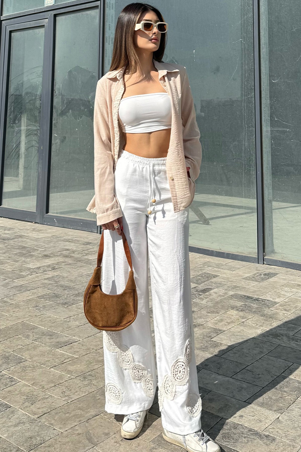 Mix Pantolon Büstiyer Çanta Ve Gömlek - Golden Hour V00014