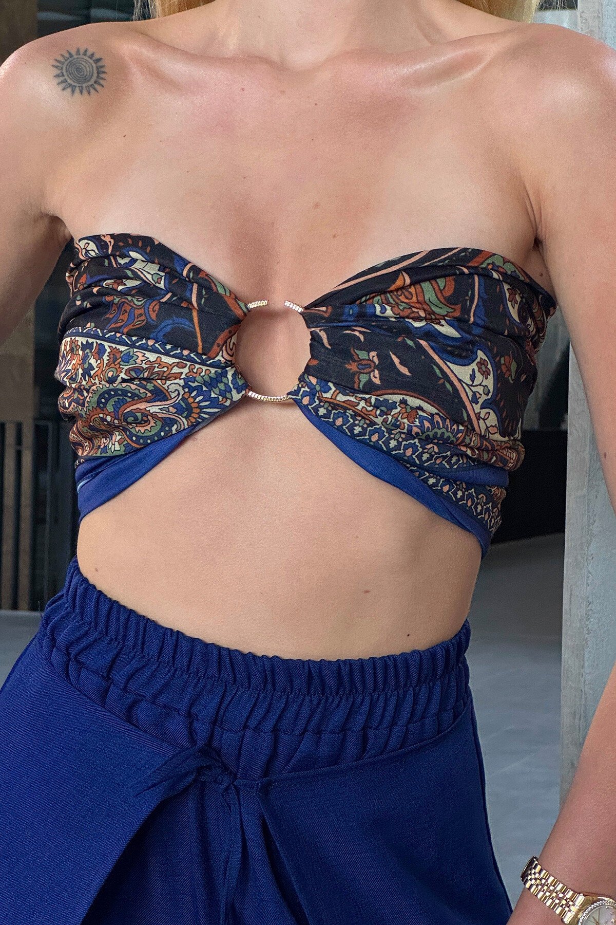 Mix Pantolon Büstiyer Çanta Ve Gözlük - Boho WhisperS V00046