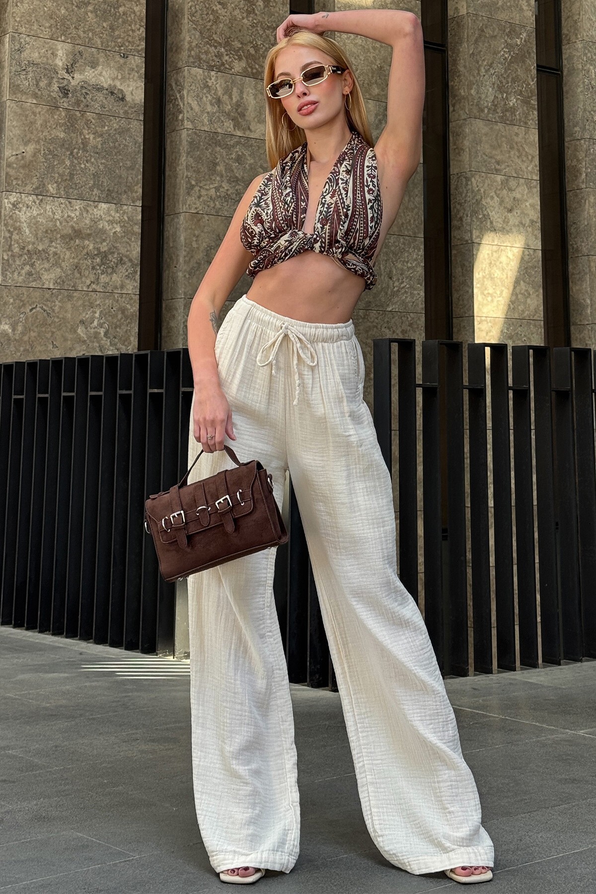 Mix Pantolon Büstiyer Çanta Ve Gözlük - Boho WhisperS V00052