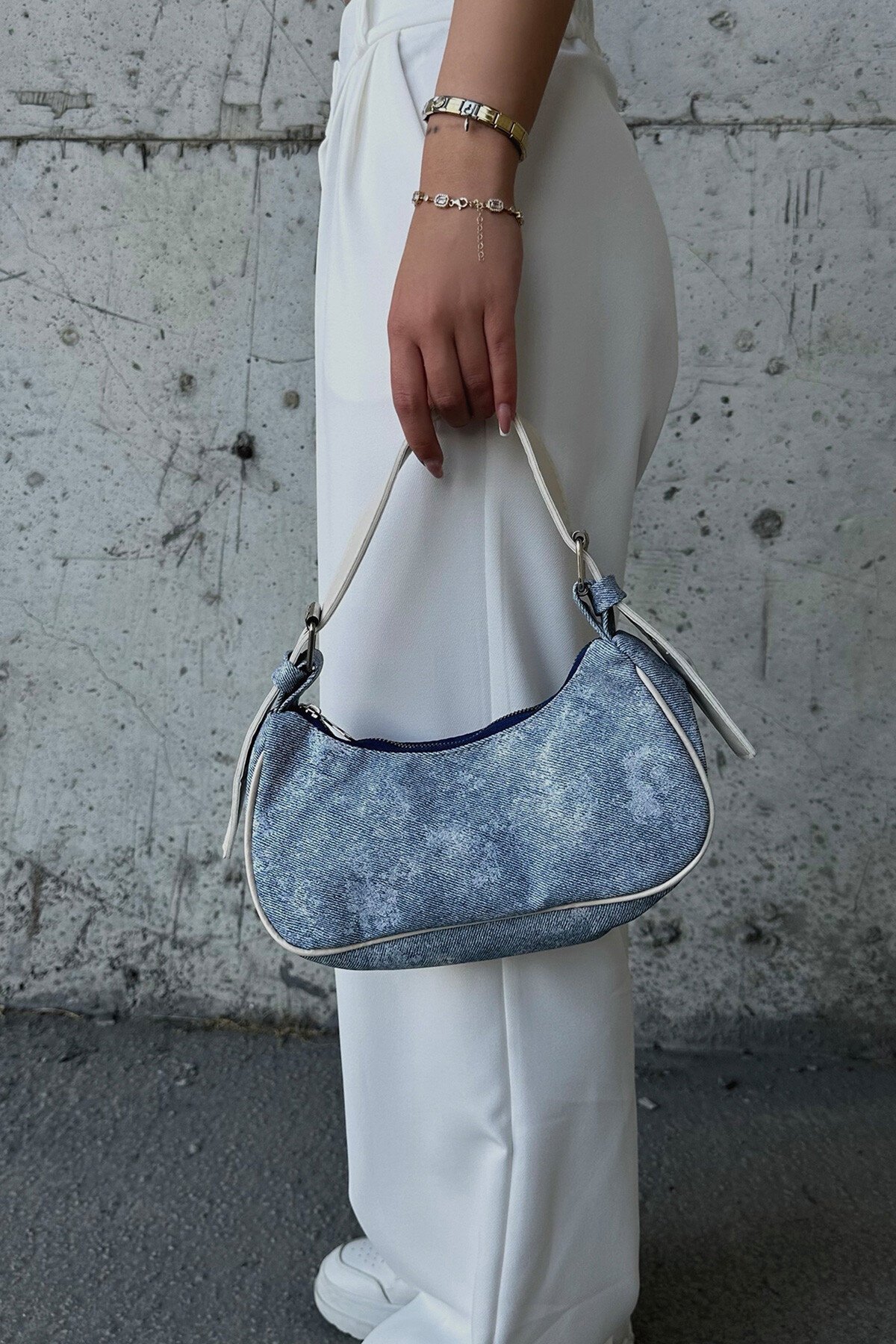 Mix Yelek Pantolon Çanta - Denim Verse V00002