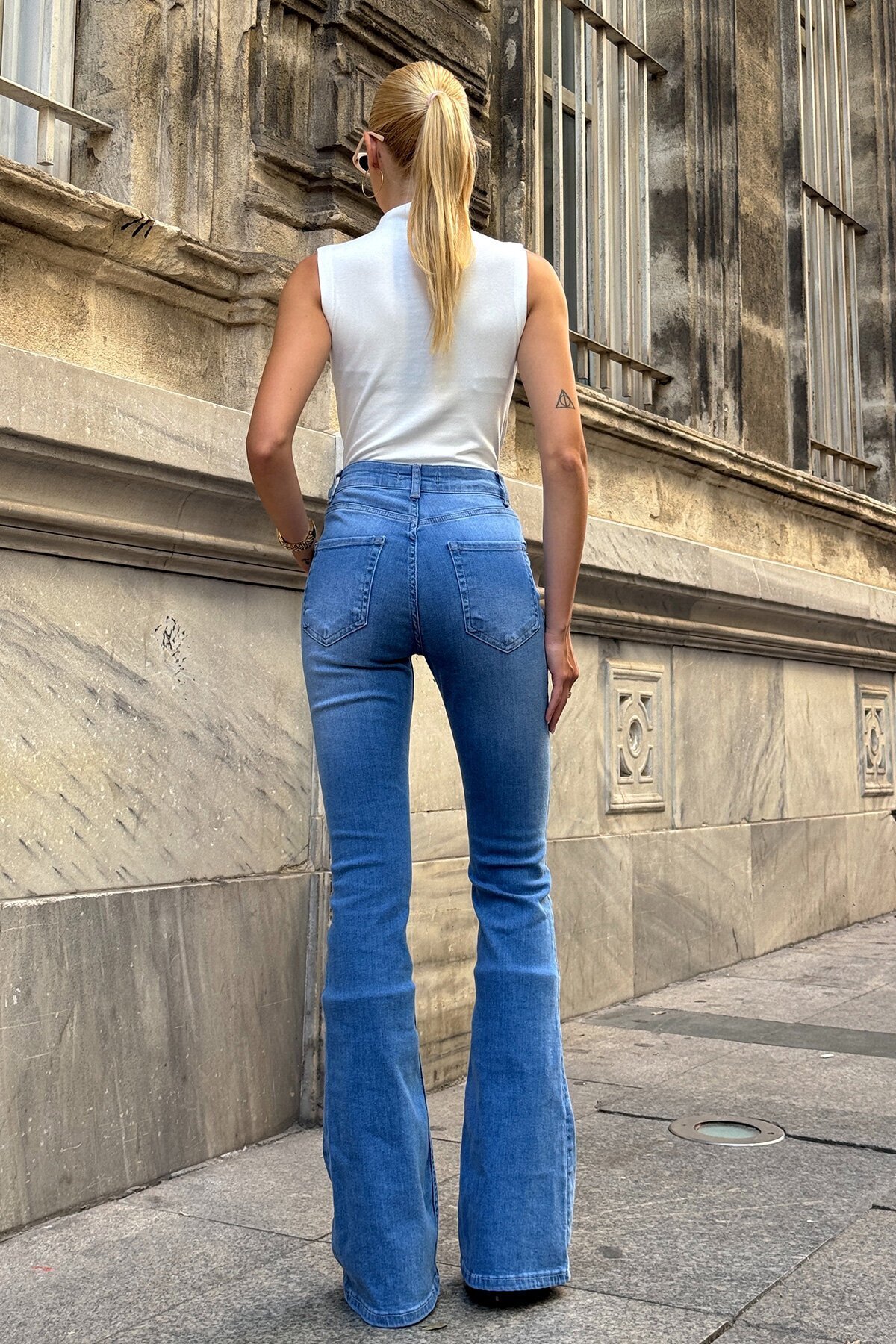 Mavi 5 Cepli Full Likra İspanyol Paça Jean