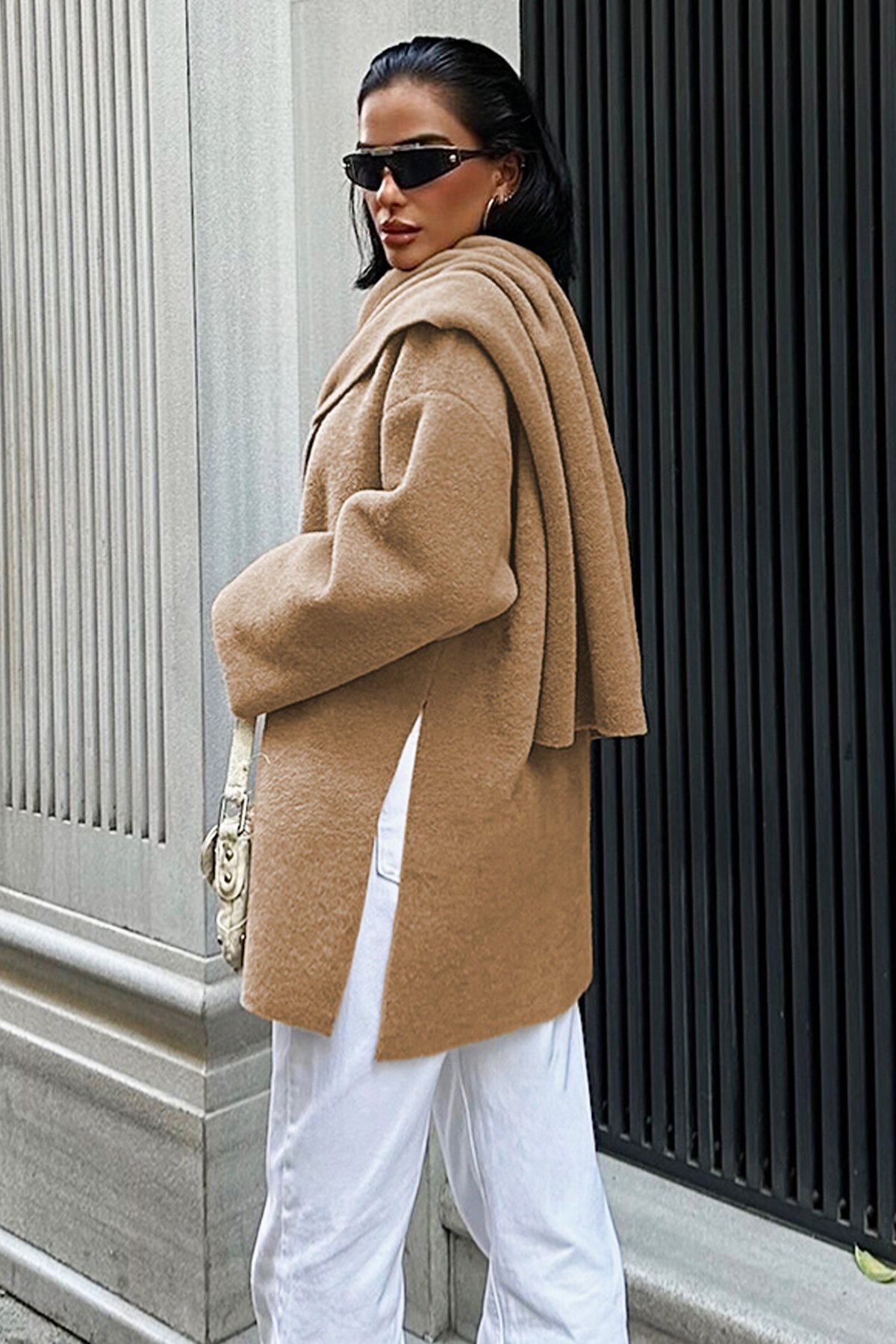 Vizon Yün Karışımlı Ceket