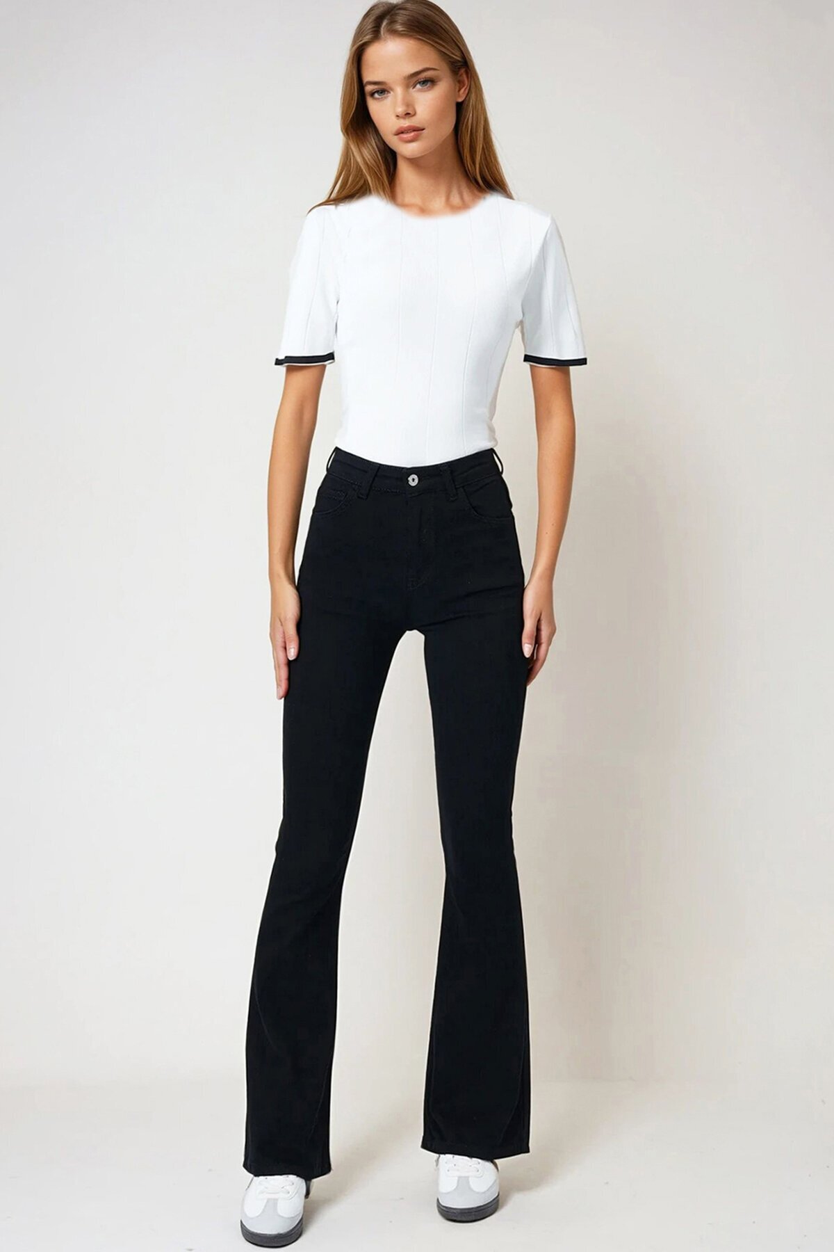 5 Cepli İspanyol Paça Jean