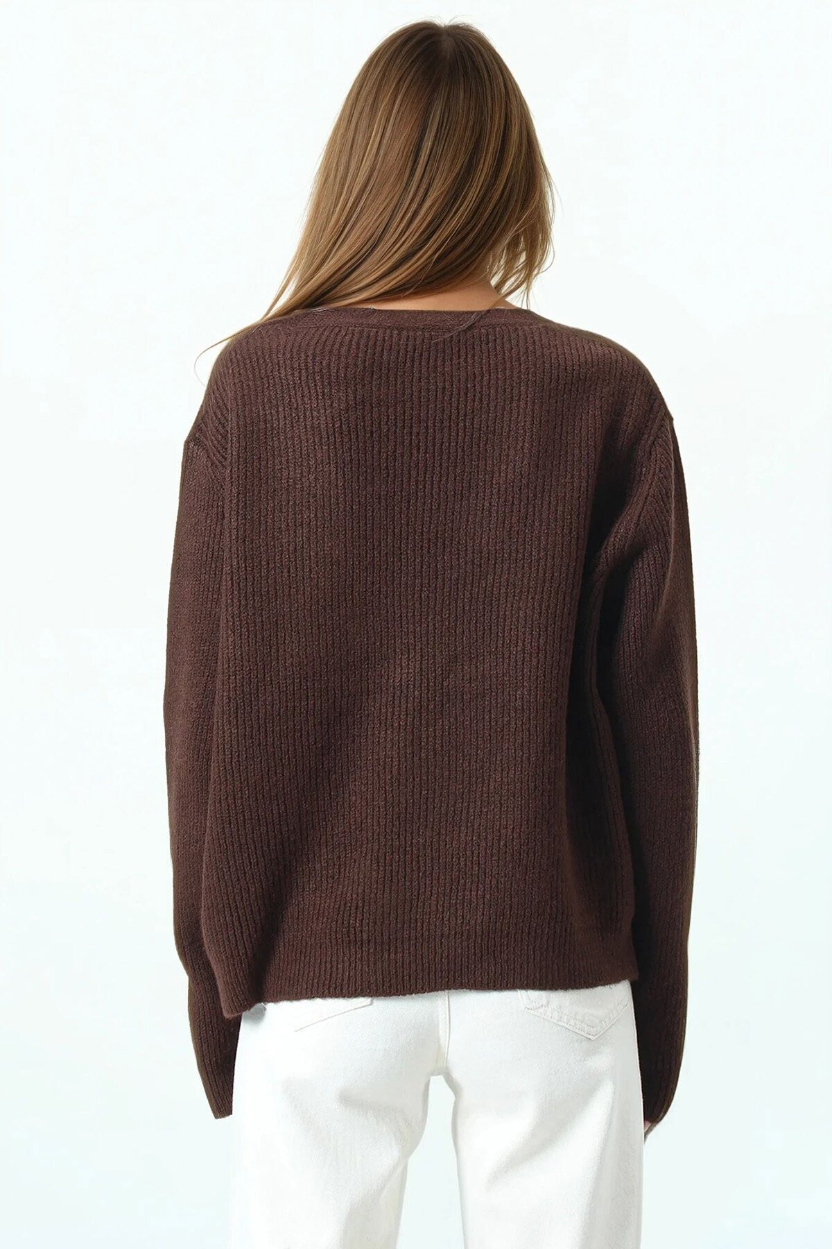 Bağlamalı Uzun Kollu Triko Bluz