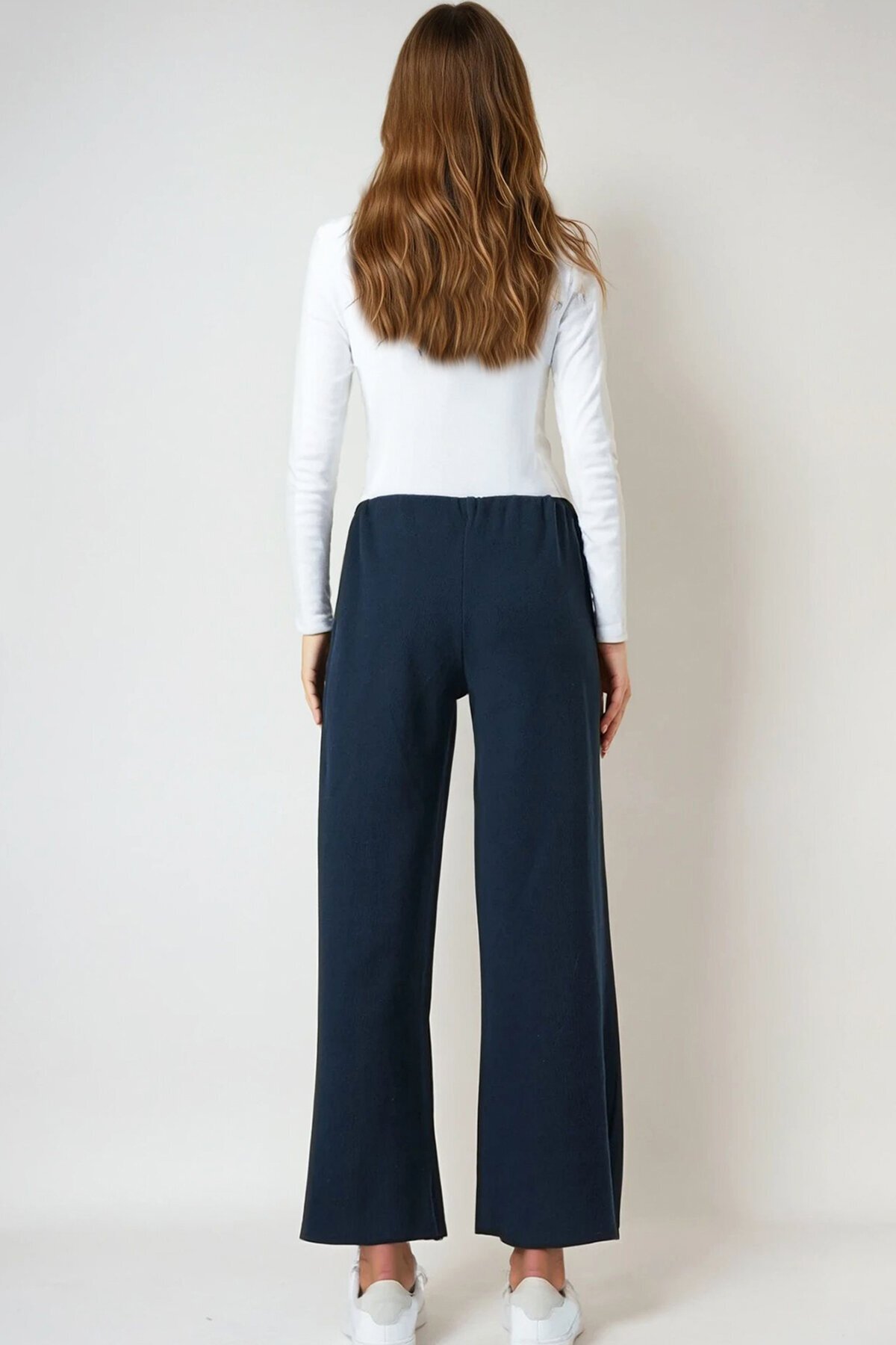 Beli Lastikli Cepsiz Palazzo Pantolon