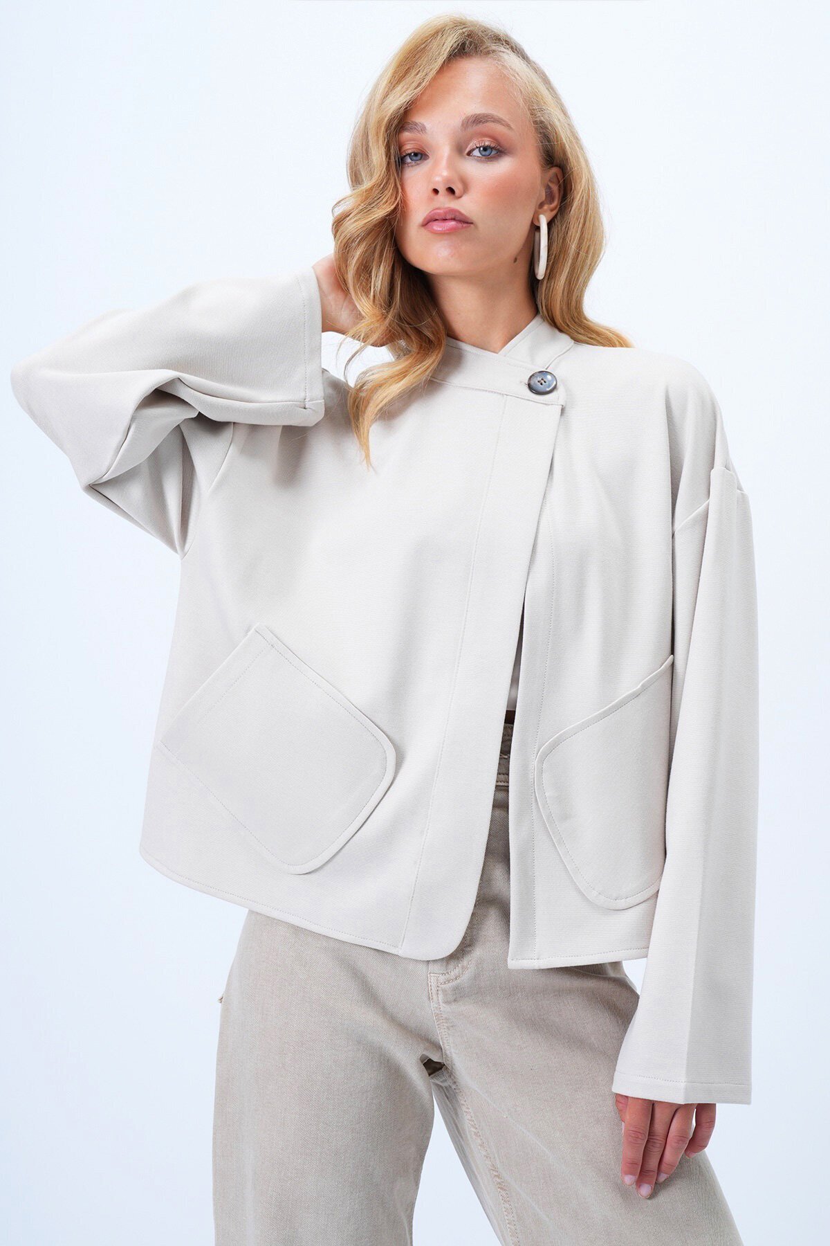 Hakim Yaka Torba Cepli Panço Ceket