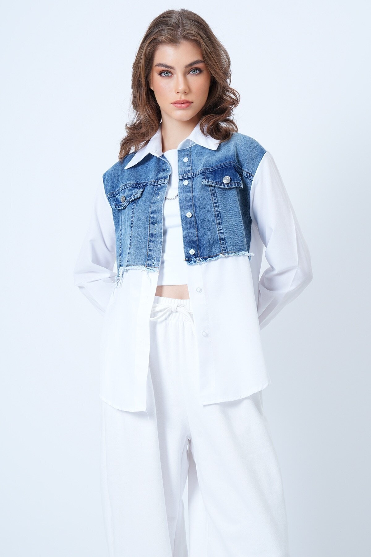 Jean Garneli Poplin Gömlek