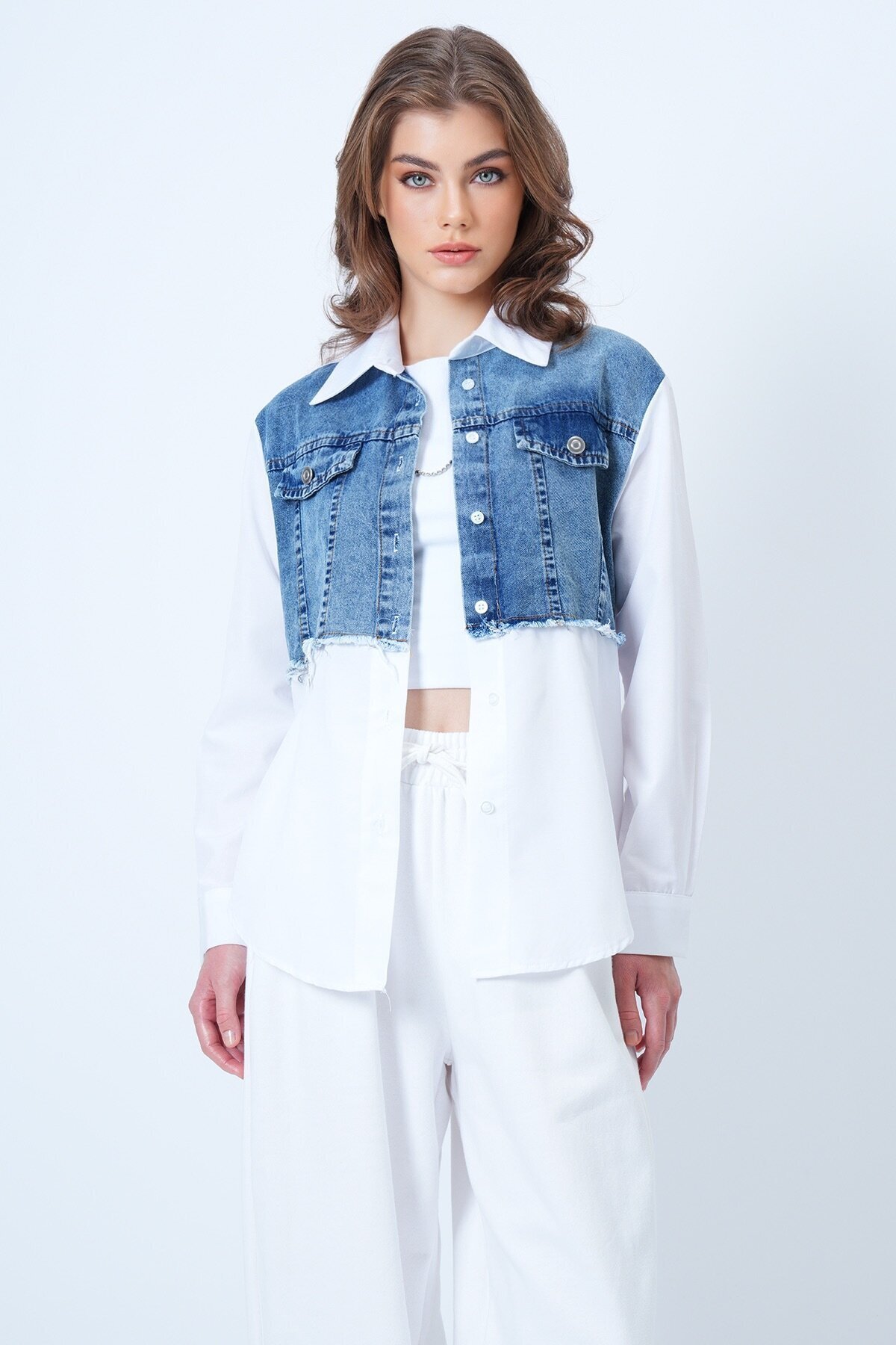 Jean Garneli Poplin Gömlek